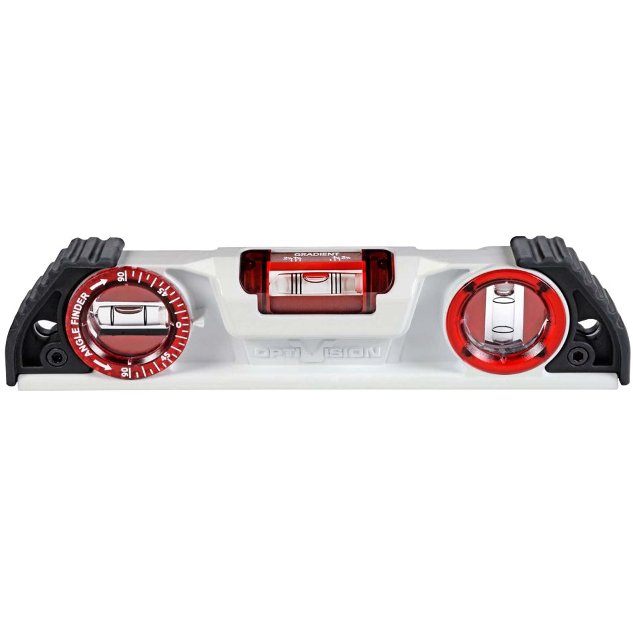 Kapro Magnetic Cast Torpedo Level with Optivision™ Red, Angle Finder - V-Groove Base, Rare Earth Magnets, and Shockproof Vials for Ultimate Precision