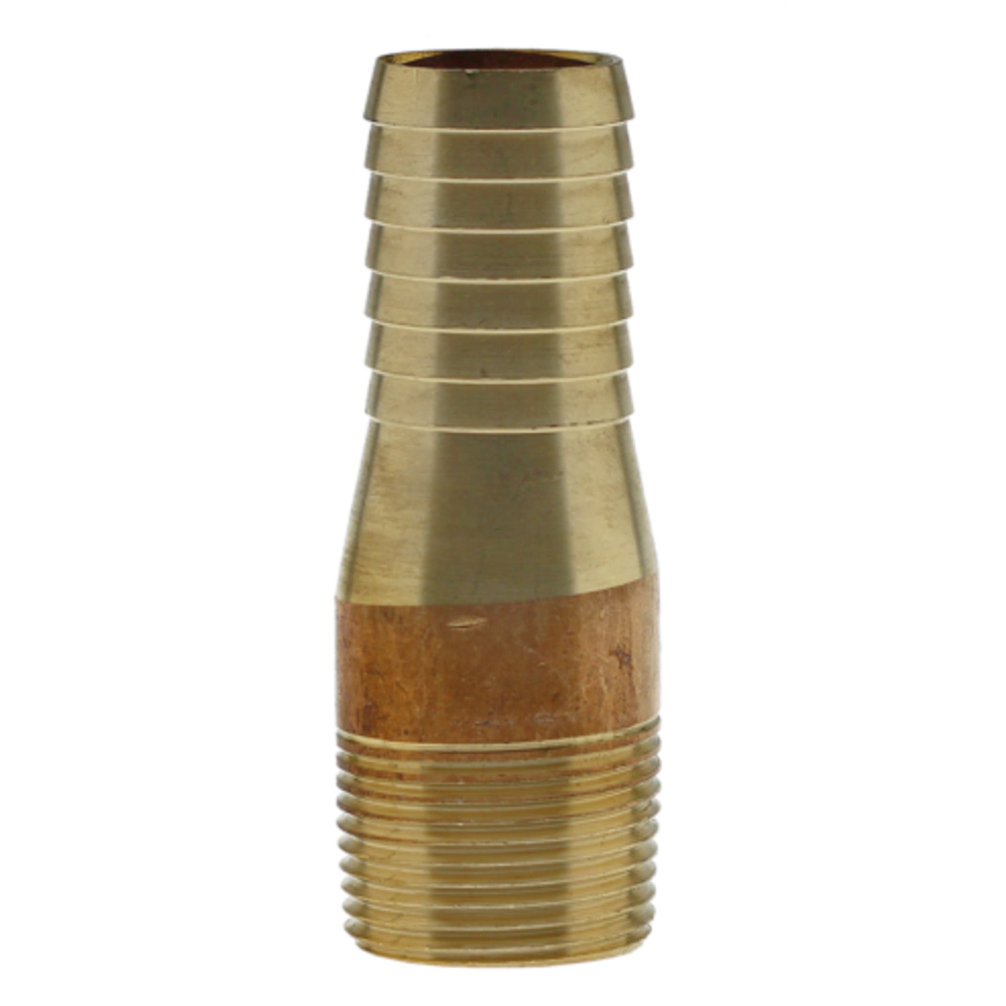 Lead-Free Brass Swaged MPT x Insert Adapter for PE Pipe, 1/2" to 2", Corrosion Resistant, Ideal for Well Water & Sewage Effluent Systems, Durable & Safe