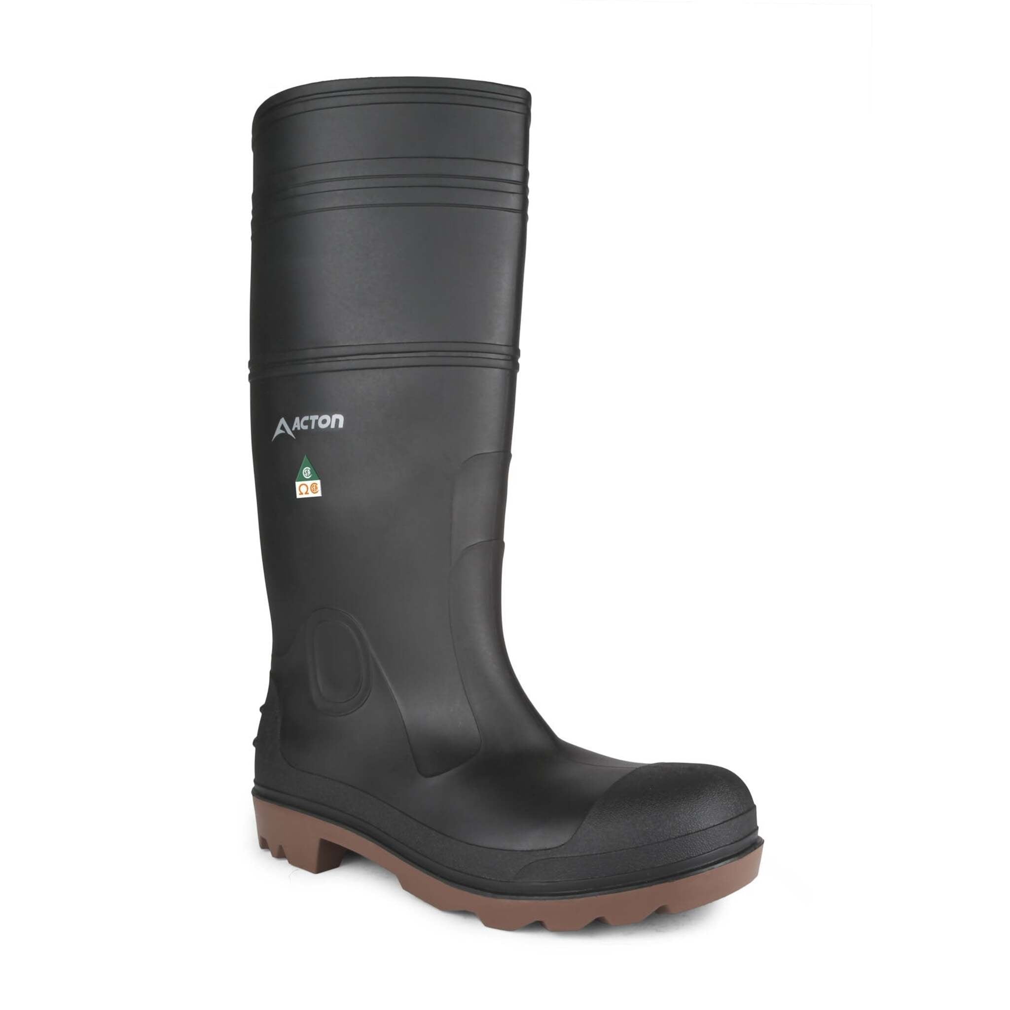 Acton Function CSA ESR Rain Boots | Black | Sizes 4 - 14 Work Boots - Cleanflow