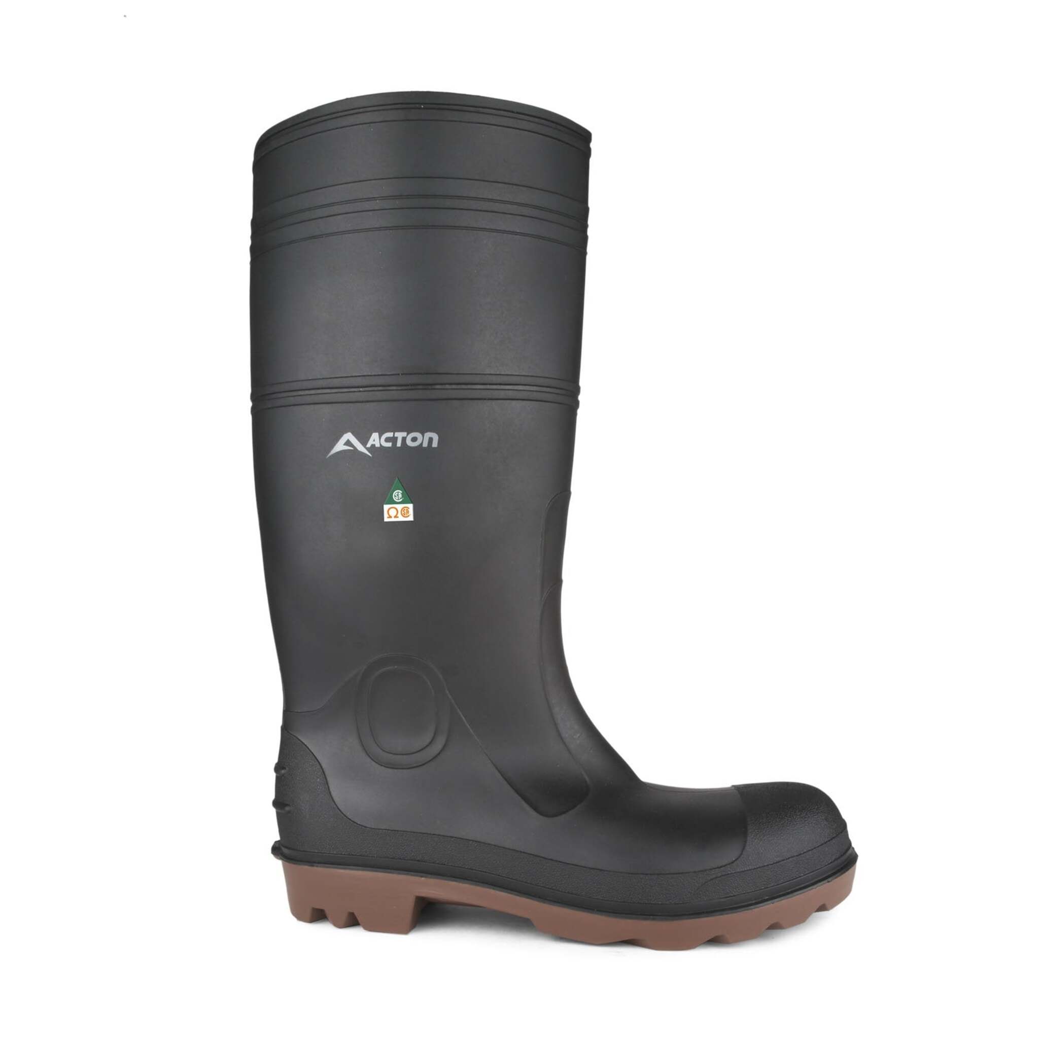 Acton Function CSA ESR Rain Boots | Black | Sizes 4 - 14 Work Boots - Cleanflow