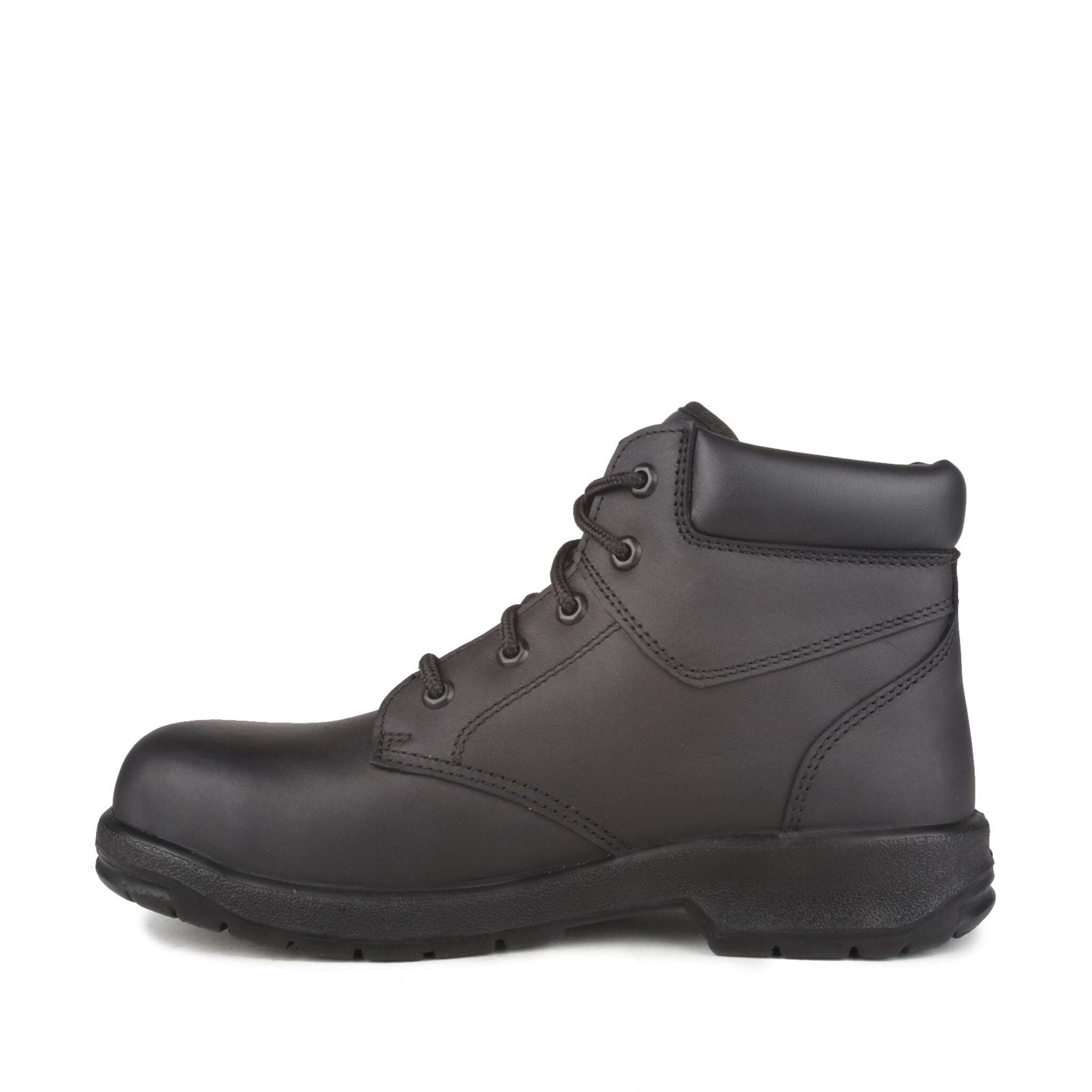 Acton ProFar 6" Men's Black Leather Steel Toe Safety Work Boots | Black | Size 6 - 13 Work Boots - Cleanflow