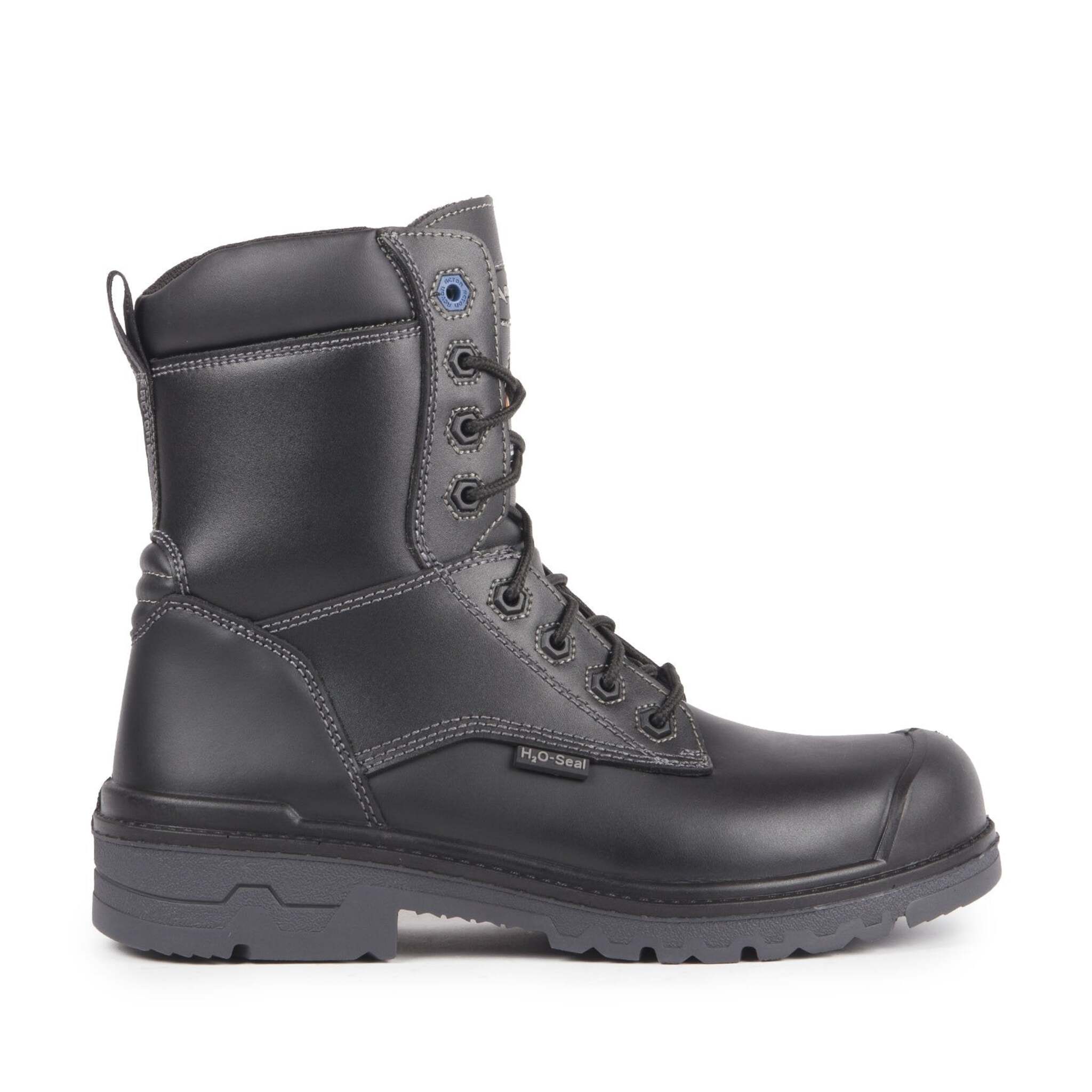 Acton Progum 8" Waterproof Leather Work Boots | Black | Size 7 to Size 17 Work Boots - Cleanflow