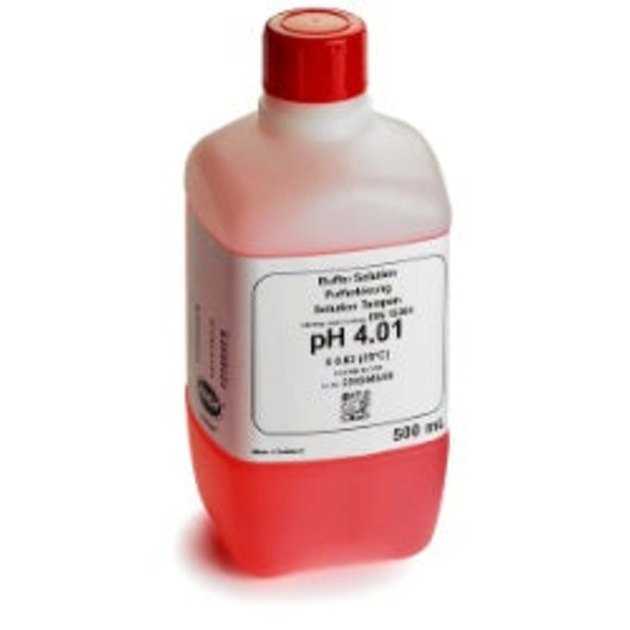 Hach 2283449 Buffer Solution, pH 4.01 Color Coded Red, 500 mL