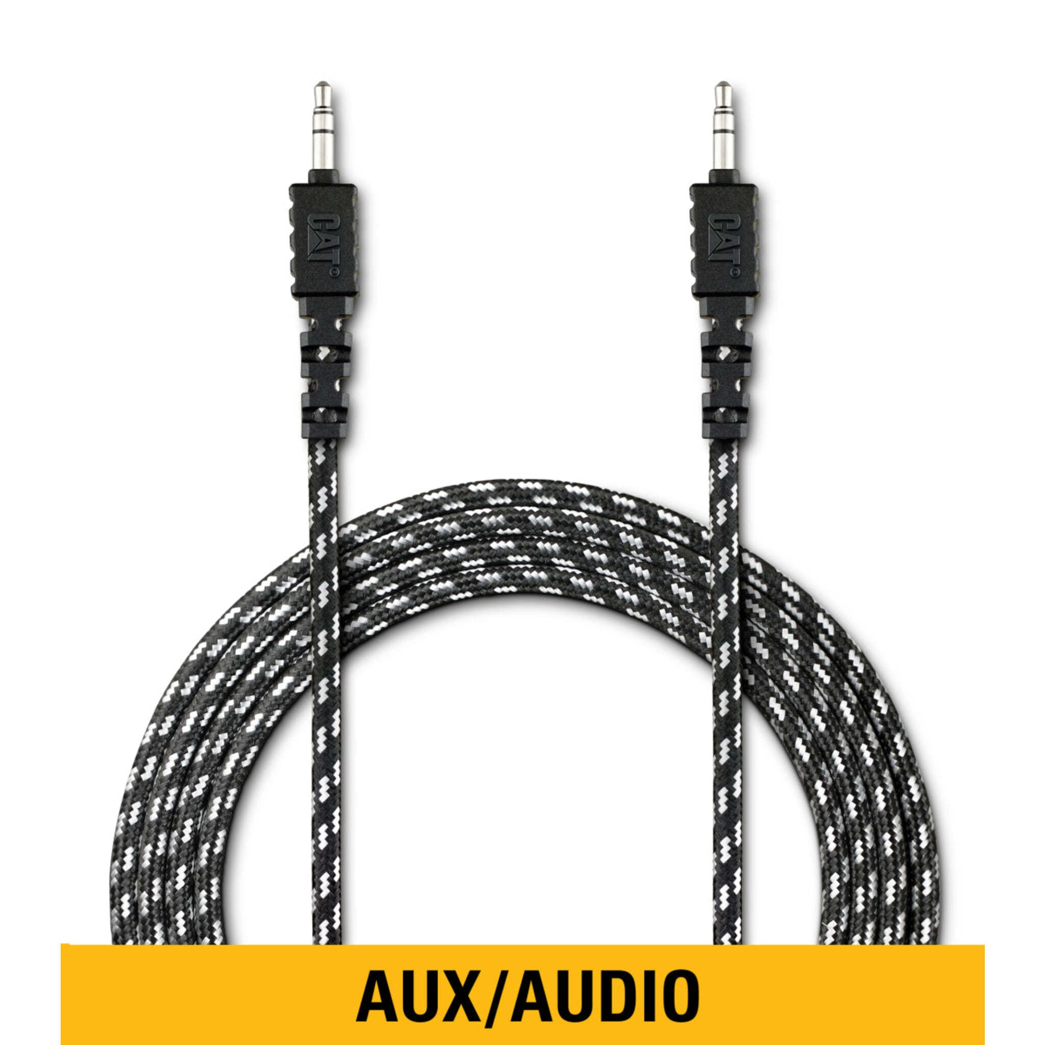 CAT® Reflective AUX/Audio Cable - 10-Ft