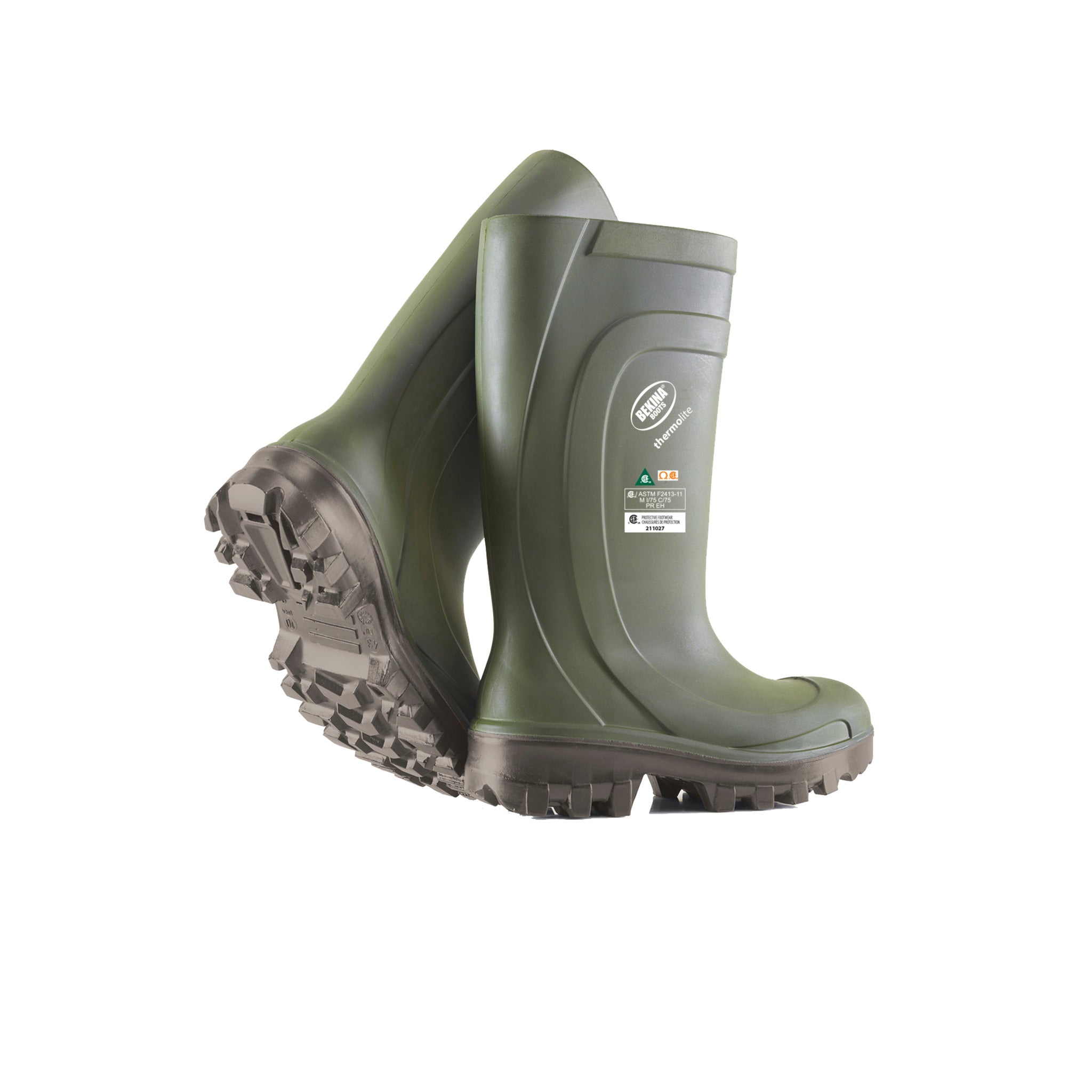 Bekina Thermolite Z090GG Insulated Safety PU Boots Superior Thermal Rating to-50°C: Anti-Slip, Chemical Resistant, CSA Certified for Cold Environments