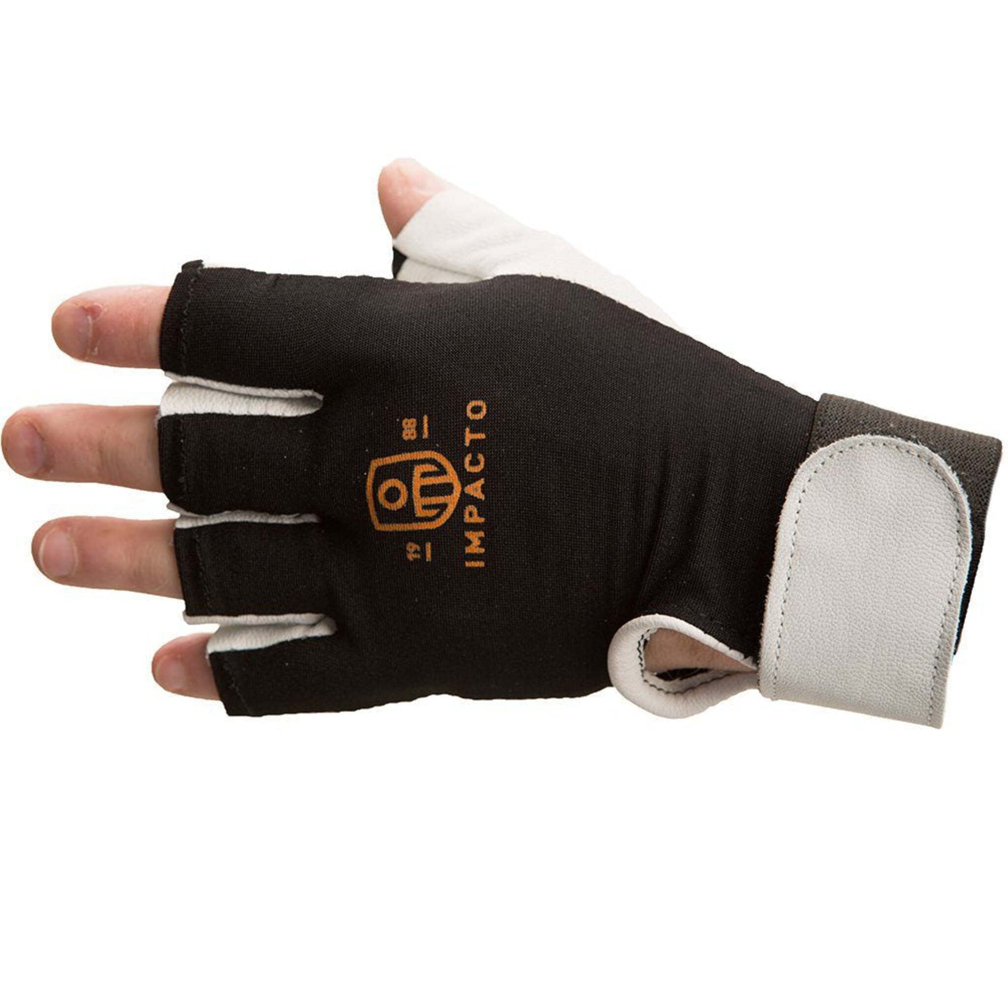 Impacto Anti-Vibration Pearl Leather Series Half Finger Glove with Air Glove® Technology Work Gloves and Hats - Cleanflow