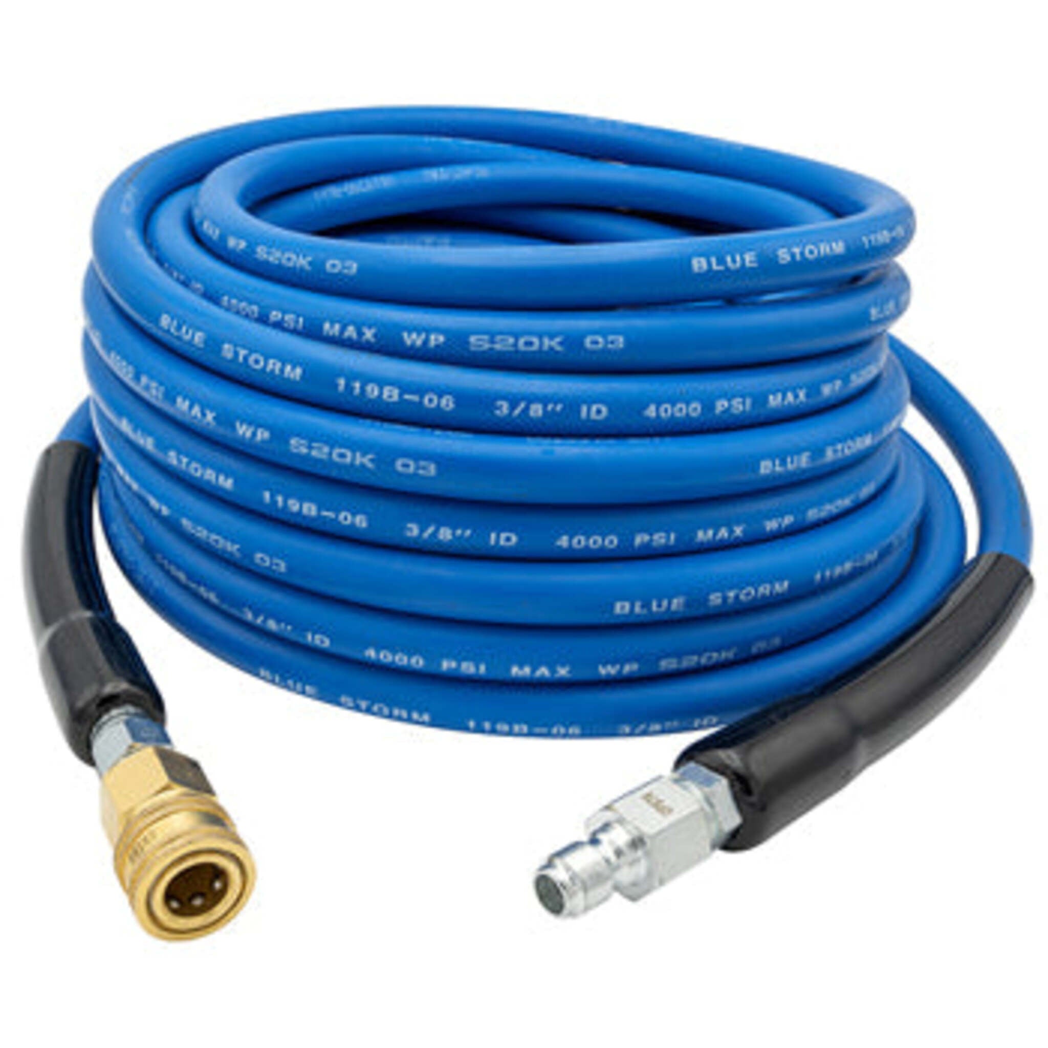 Blue Storm Quick Connect Pressure Washer Hose Assemblies - 4000 PSI Rated