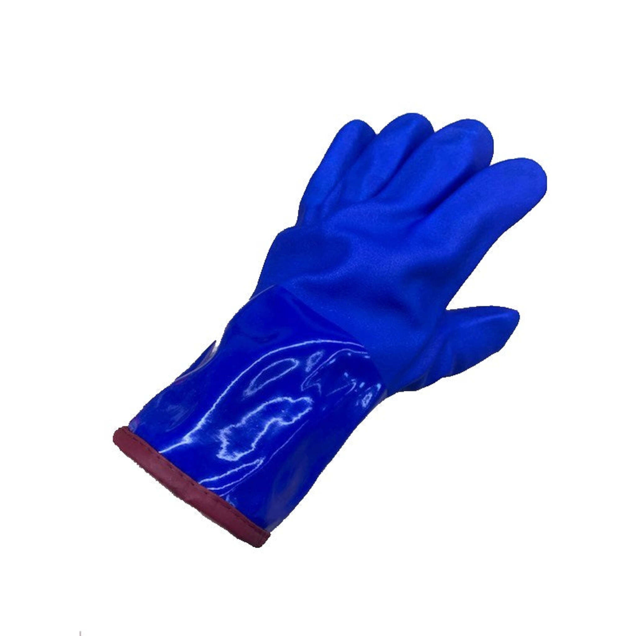 Boss® Fleece Lined Rough Grip Blue PVC Gloves