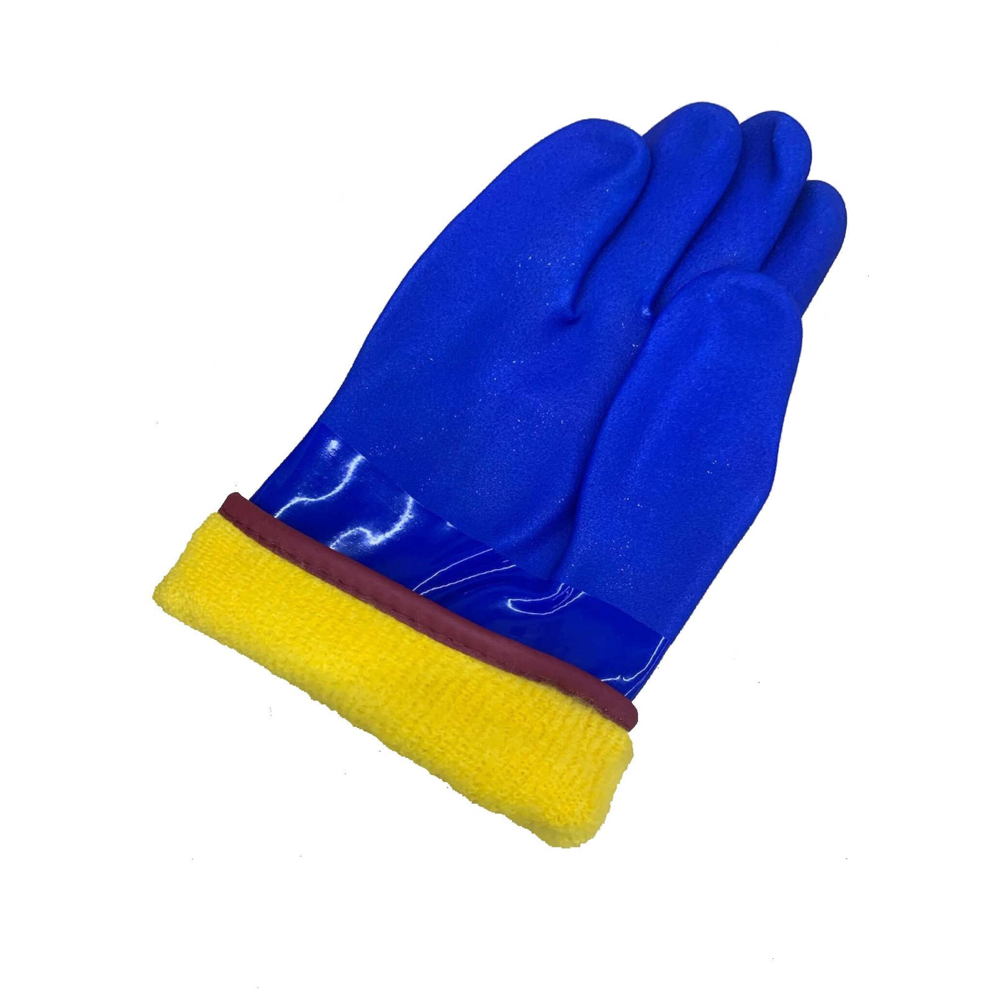 Boss® Fleece Lined Rough Grip Blue PVC Gloves