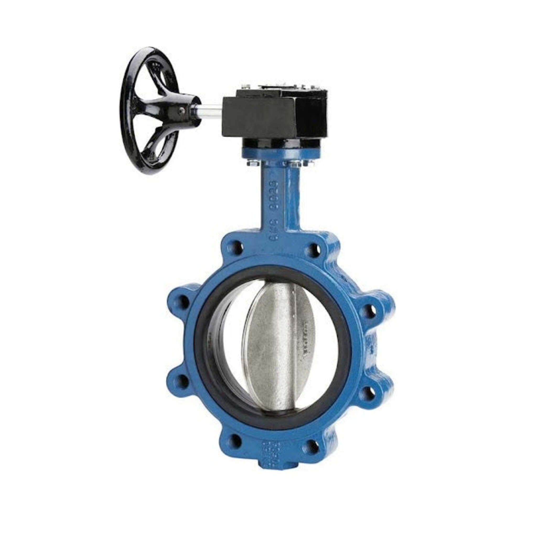 Lug Style Gear-Operated Butterfly Valve - Stainless Steel Disc, EPDM Seal, Wheel Handle - 200 PSI, ANSI Class 125/150 - Ideal for Industrial Use