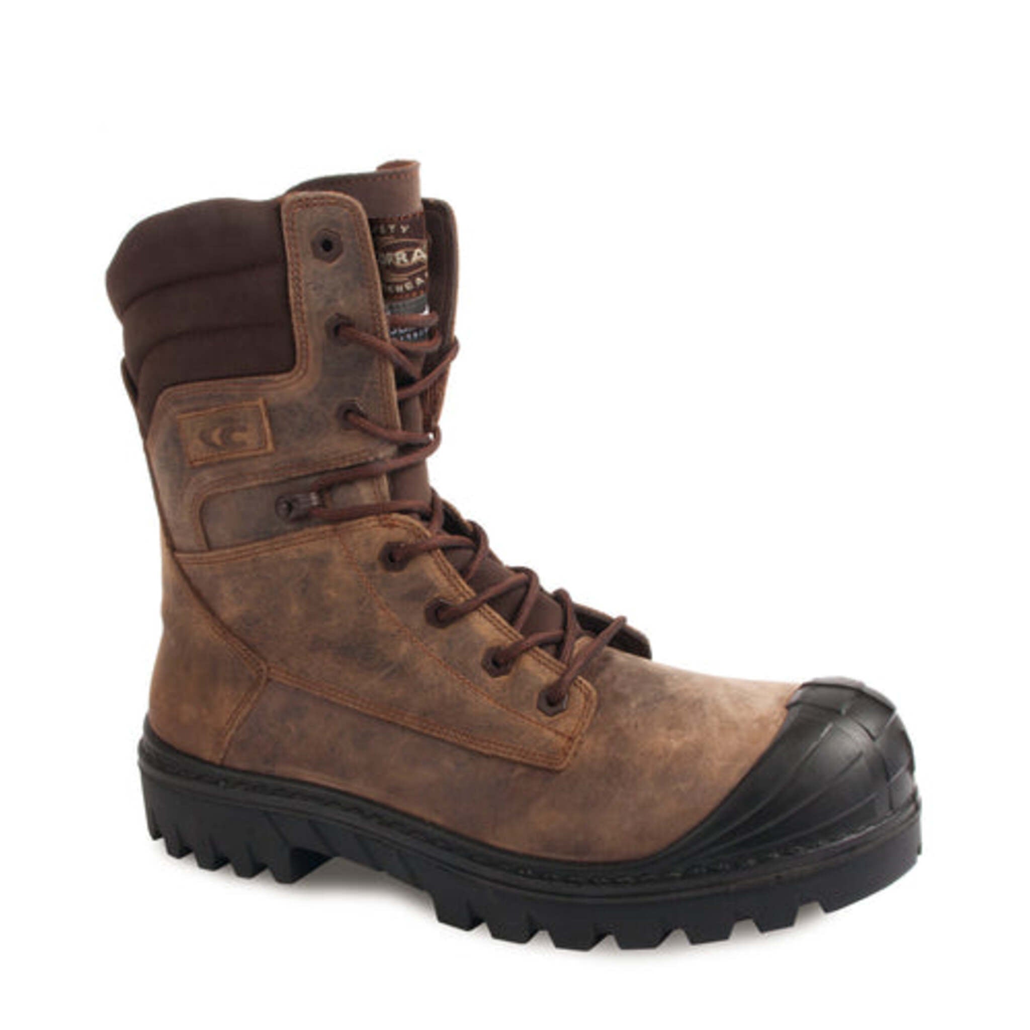 Cofra Men's 8" Houston Safety Work Boots | CSA Approved, Water Repellent Nubuck Leather, Metal Free, Thinsulate Lining, Composite Toe, Anti-Perforation | Sizes 7.5-13
