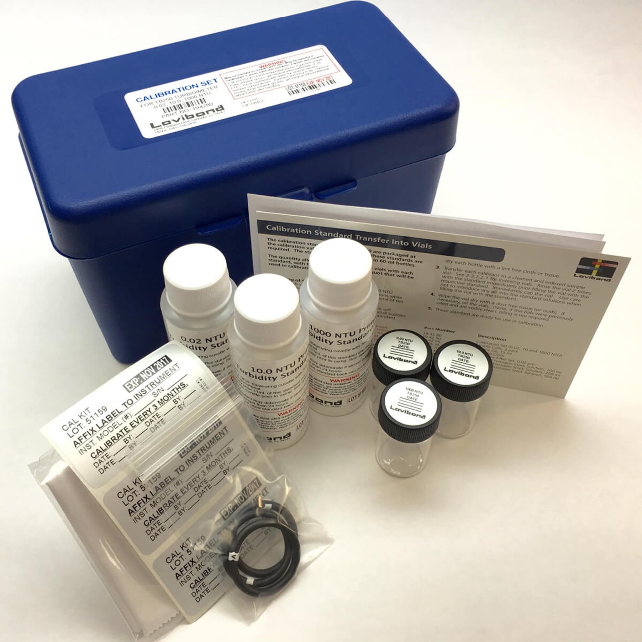 Turbidity Standard Sets for Lovibond Turbidimeters - EPA and ISO Approved Stabilized Formazin | Ready-to-Use Calibration for TB350, TB211 IR, TB300 IR