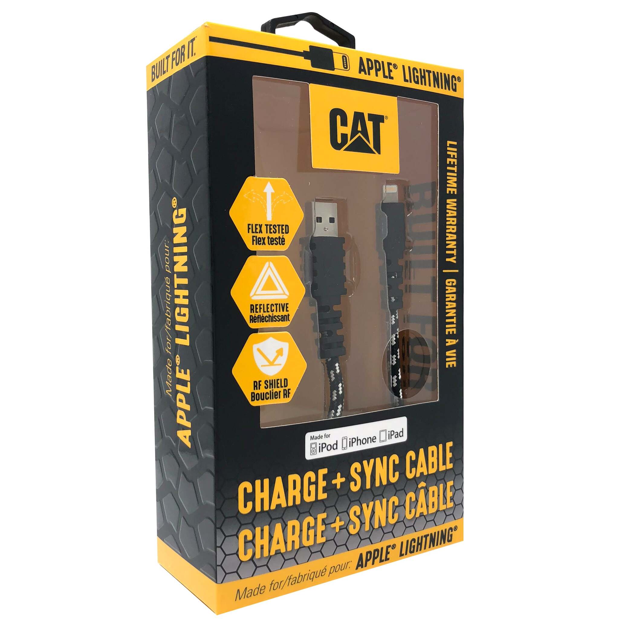 CAT® Certified Apple® Lightning® Charge/Sync Cable - 10-Ft