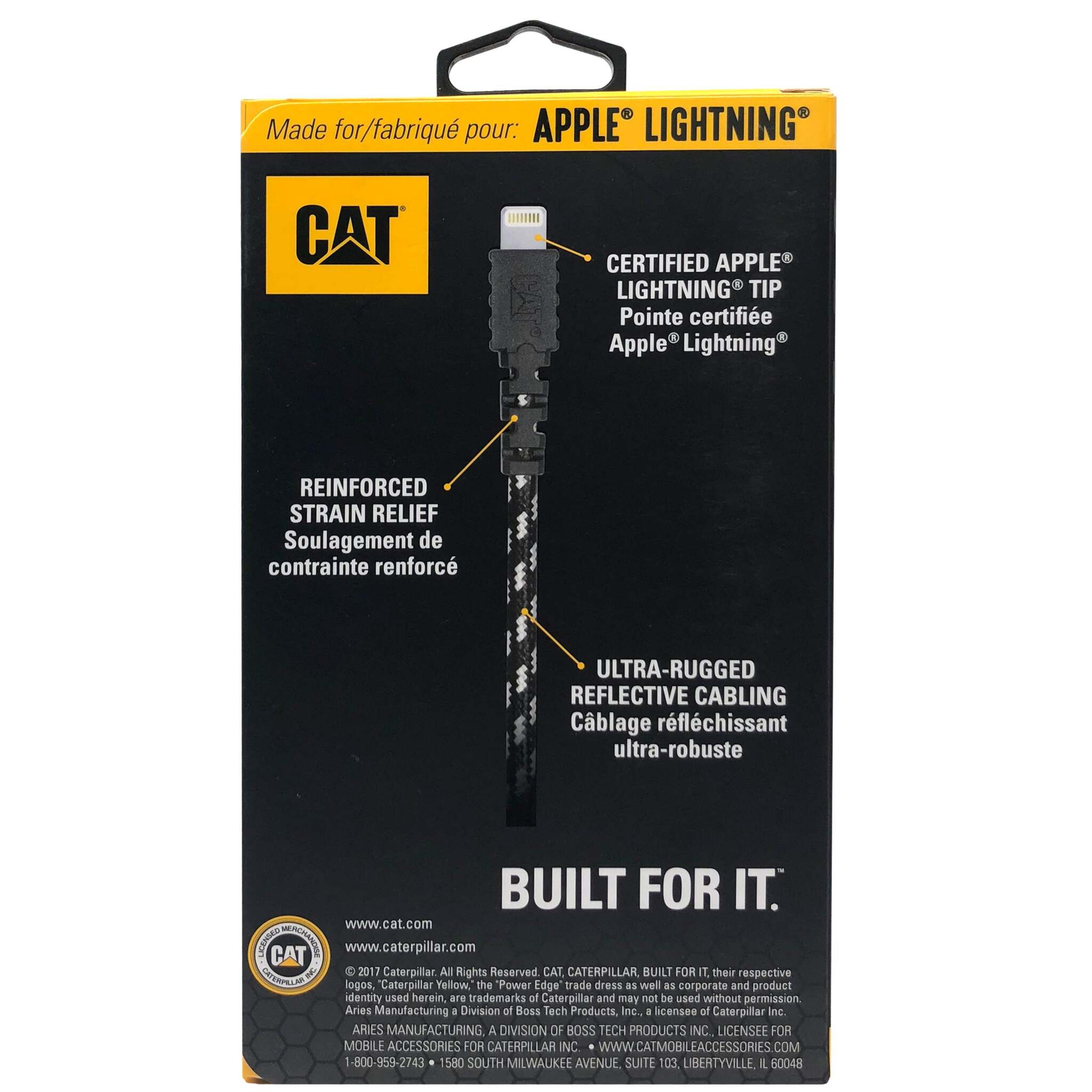 CAT® Certified Apple® Lightning® Charge/Sync Cable - 10-Ft