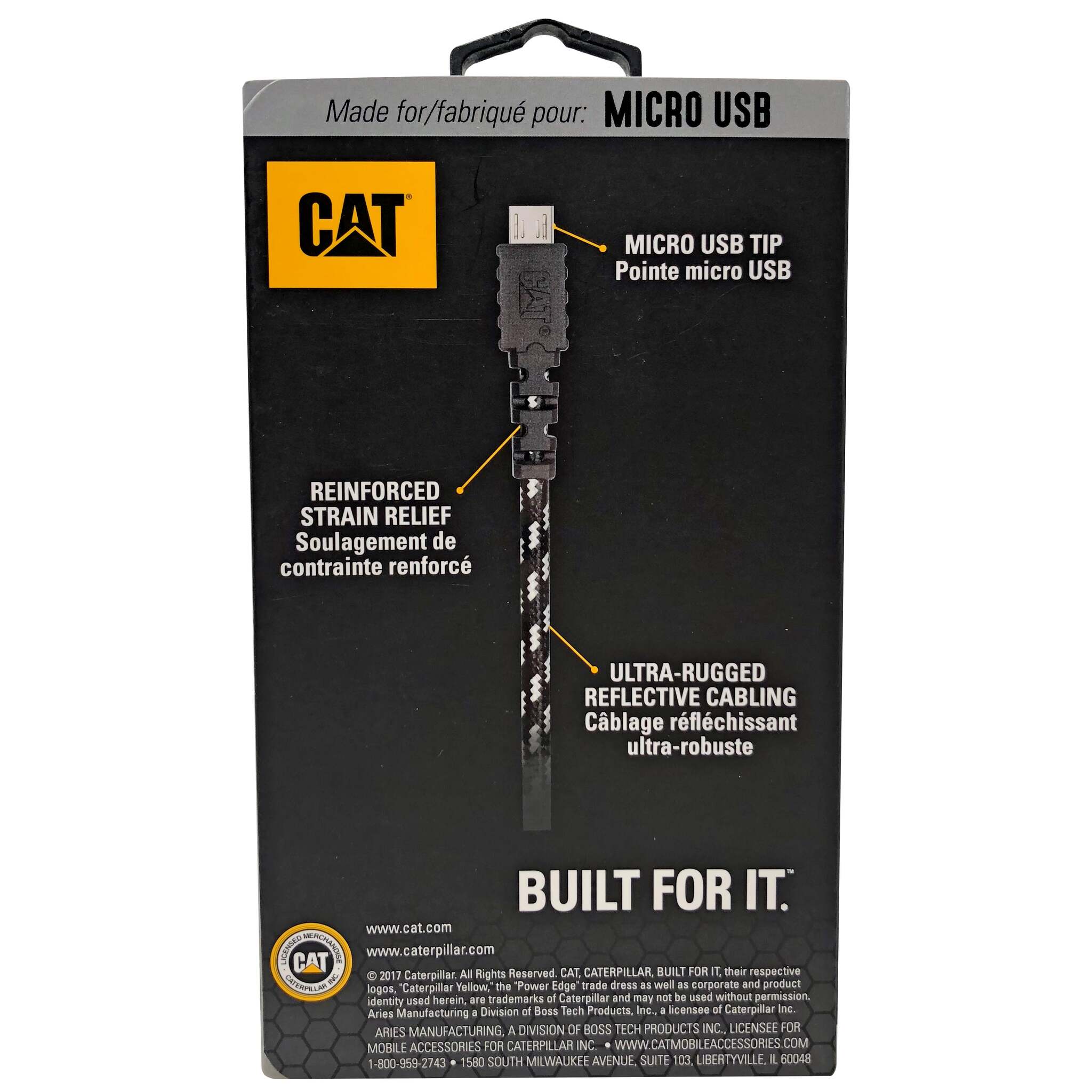 CAT® Micro USB to USB Charge/Sync Cable - 10-Ft