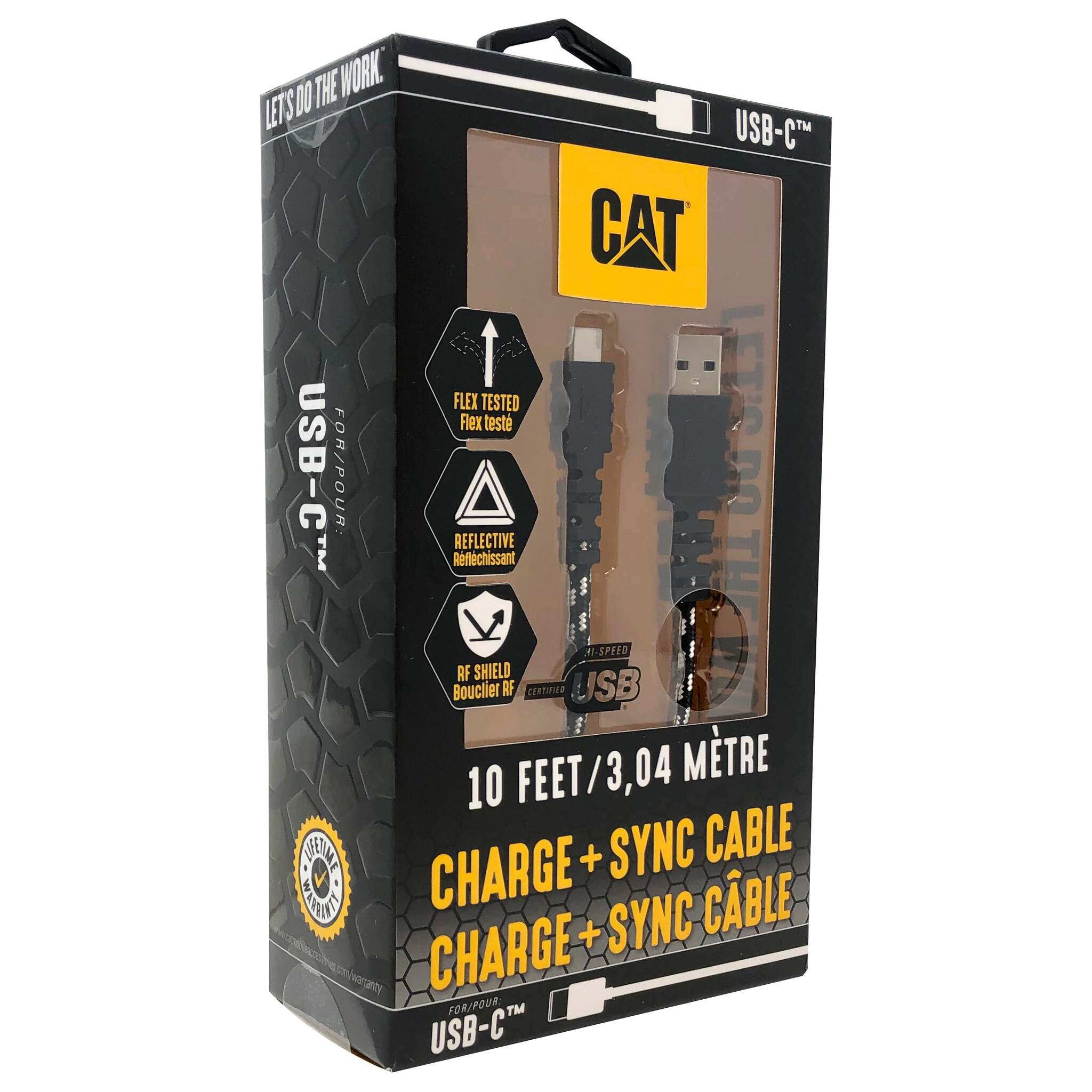 CAT® Certified USB Type-C™ Charge/Sync Cable - 10-Ft