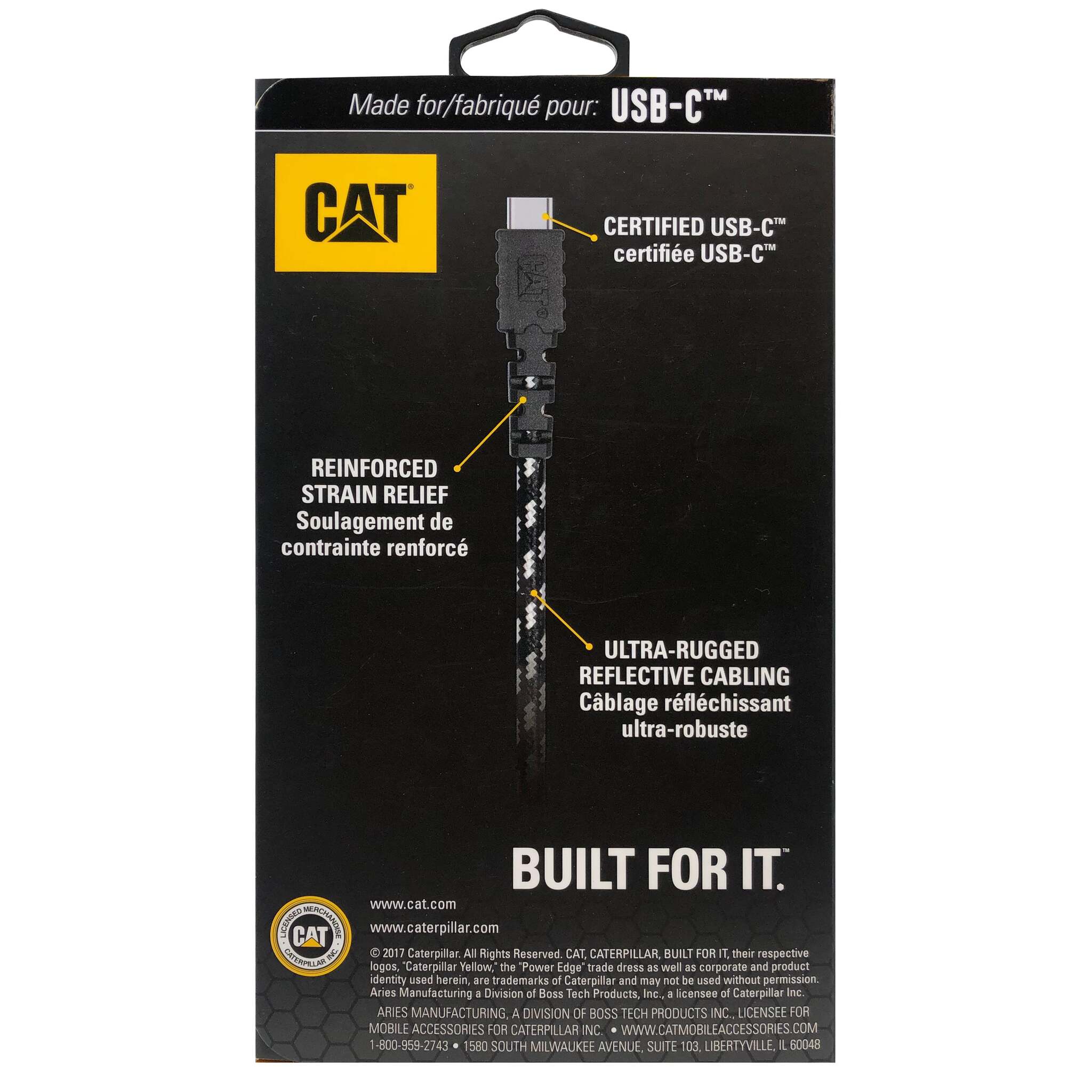 CAT® Certified USB Type-C™ Charge/Sync Cable - 10-Ft