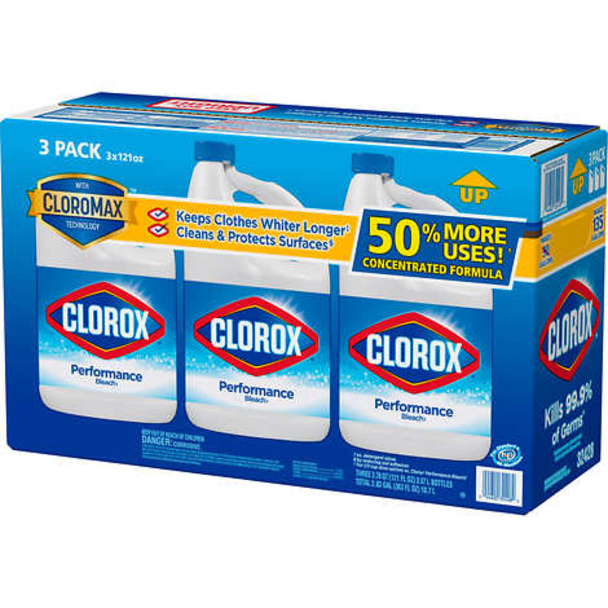 Clorox Performance Bleach - 3.57L Jug - Case of 3 Janitorial Supplies - Cleanflow