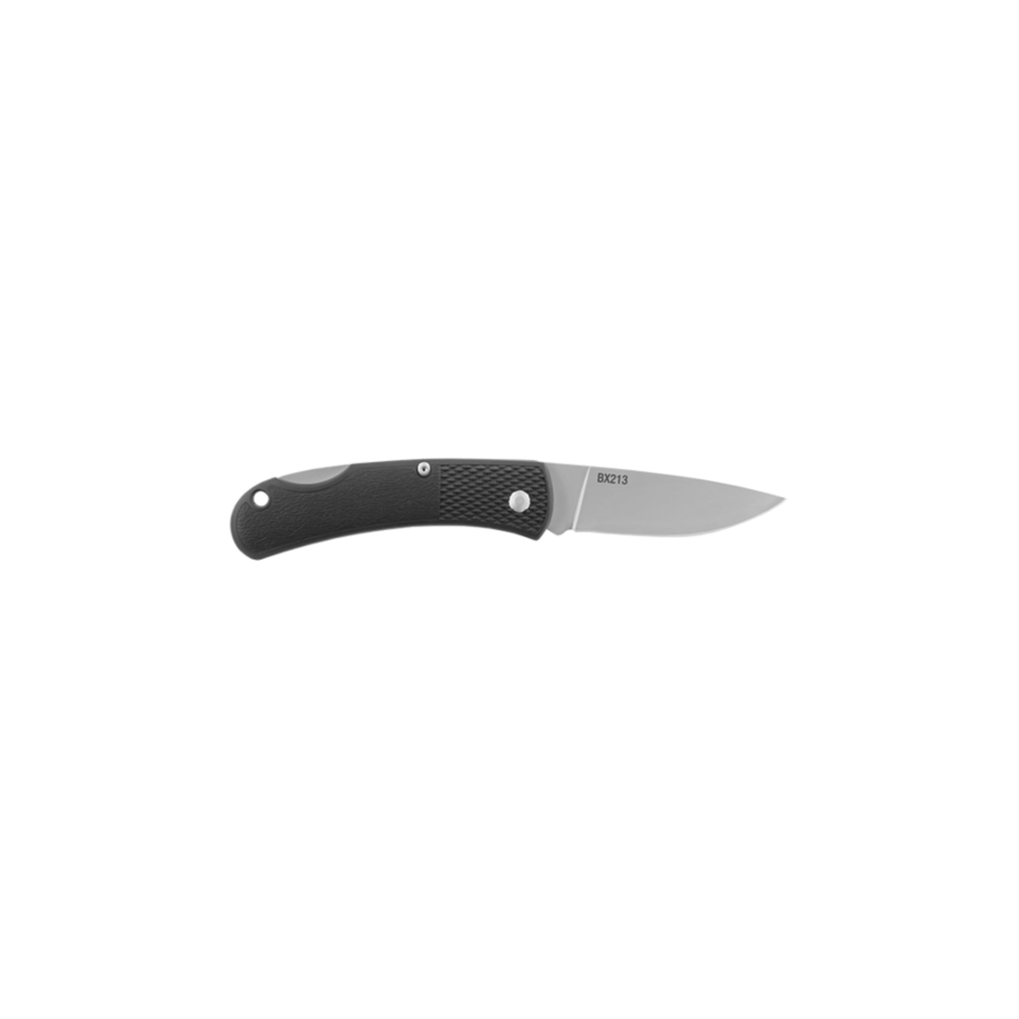 Coast® BX213 Lockback Folding Utility Knife - 2.5in Stainless Steel Blade, Lightweight, Durable, with Fiberglass-Filled Nylon Handle, Compact