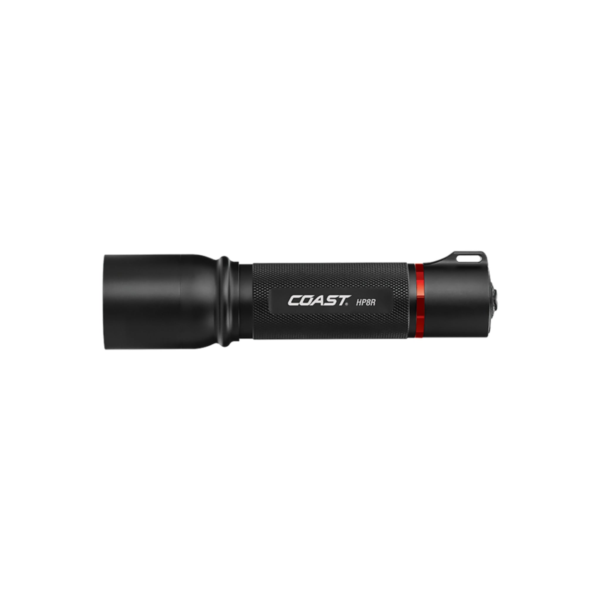 Coast® HP8R Rechargeable Pure Beam Focusing Flashlight - 1000 Lumens, 259M Beam, Dual Power, Flex Charge, IP54 Weatherproof, Durable Aluminum