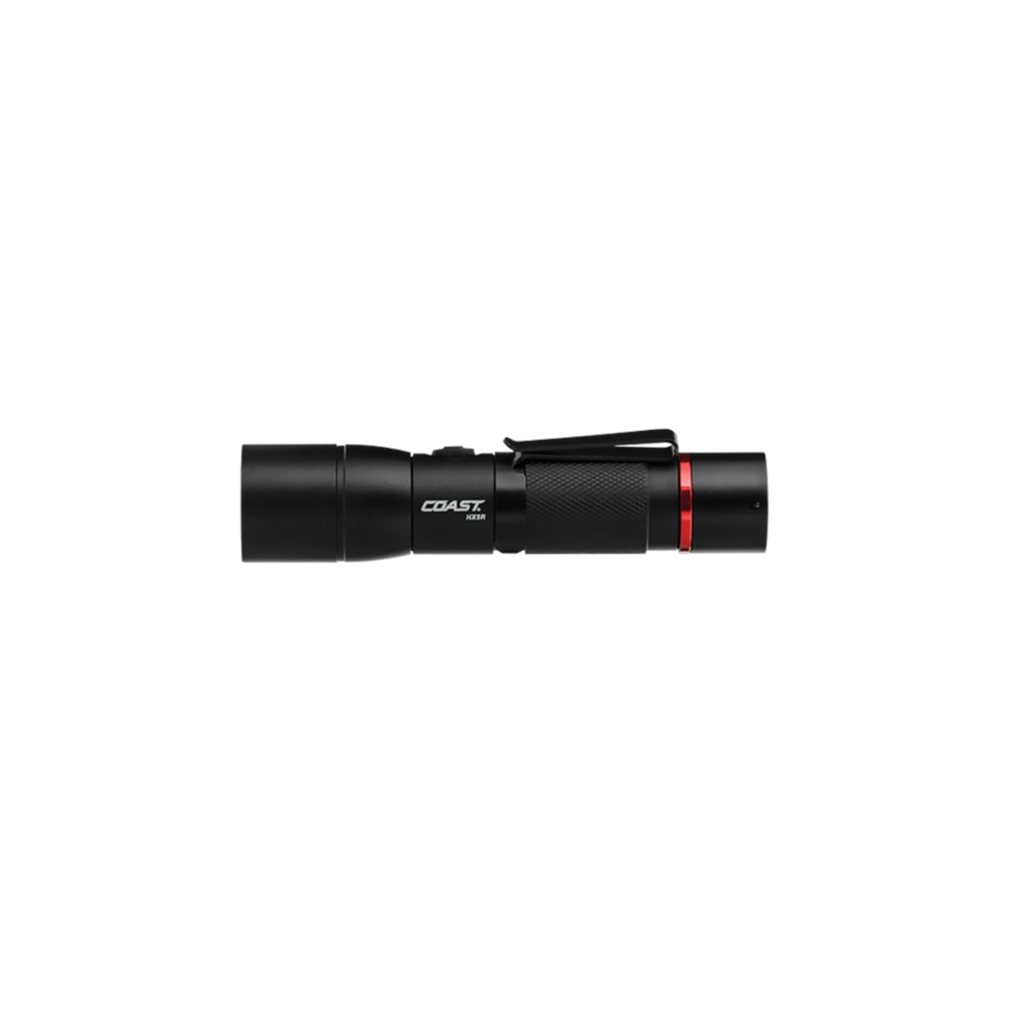 Coast® HX5R Rechargeable Pure Beam Focusing Pocket Light - 340 Lumens, 178M Beam, Dual Power System, USB Rechargeable, Durable & Weather-Resistant