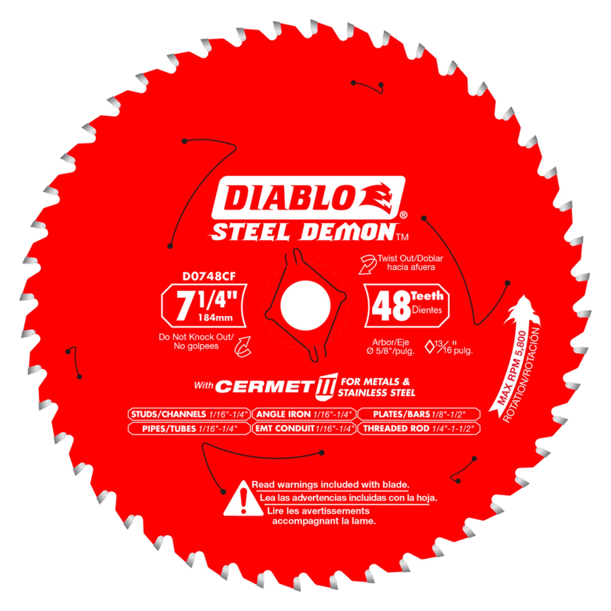 Diablo Steel Demon Saw Blade for Metals and Stainless Steel