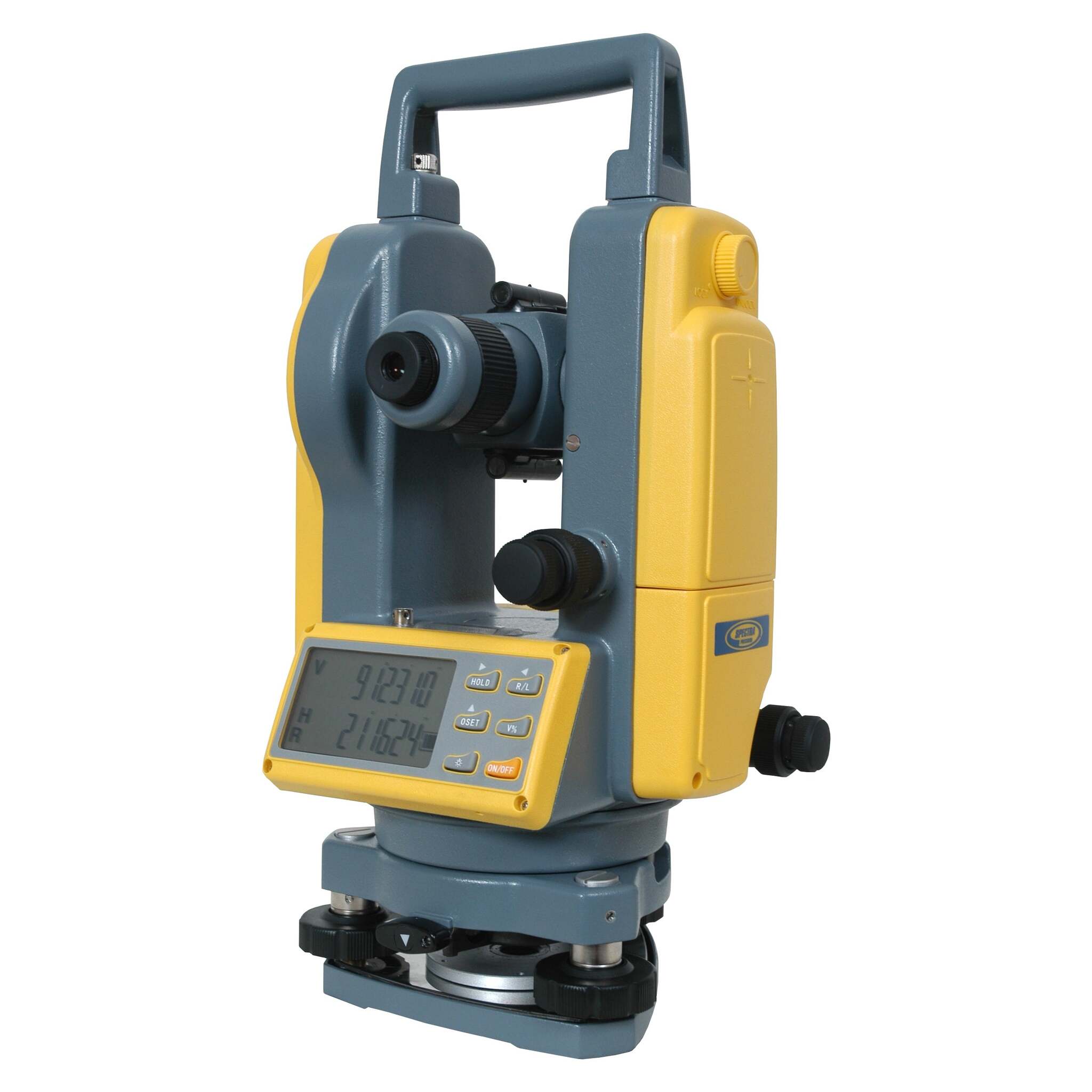 Spectra Precision DET-2 Digital Theodolite, 2" Angular Accuracy, Dual LCD, Backlit Display, Optical Plumb, Power-Efficient, Hardshell Case