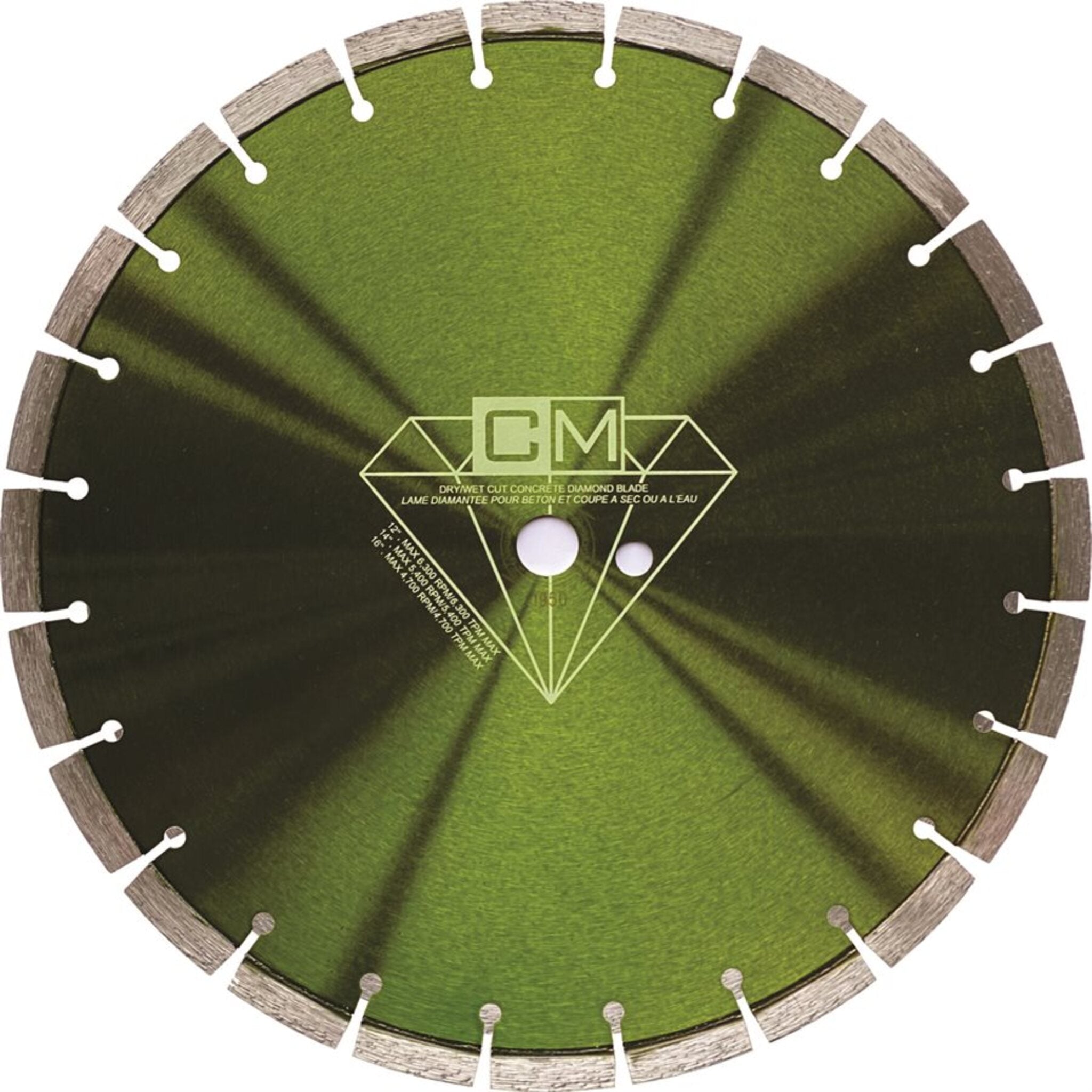 Concrete Cutting Diamond Wheels (For High Speed Gas Saws) Shop Equipment - Cleanflow