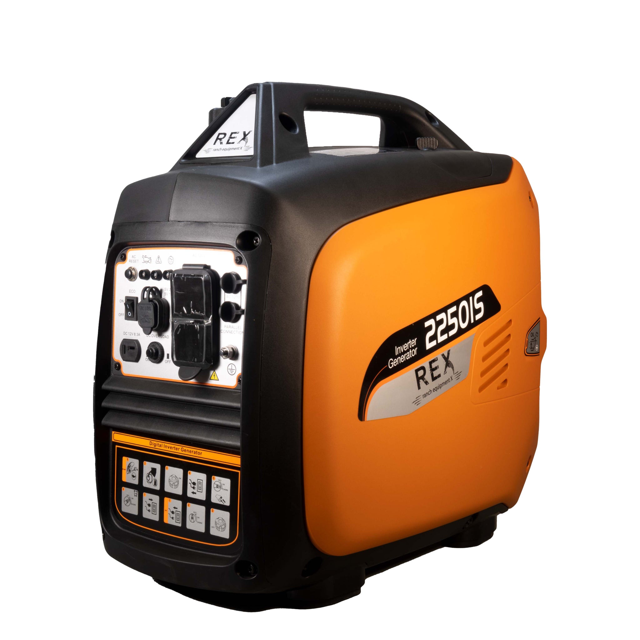 REX Silent Inverter Generators with Automatic Demand Throttle