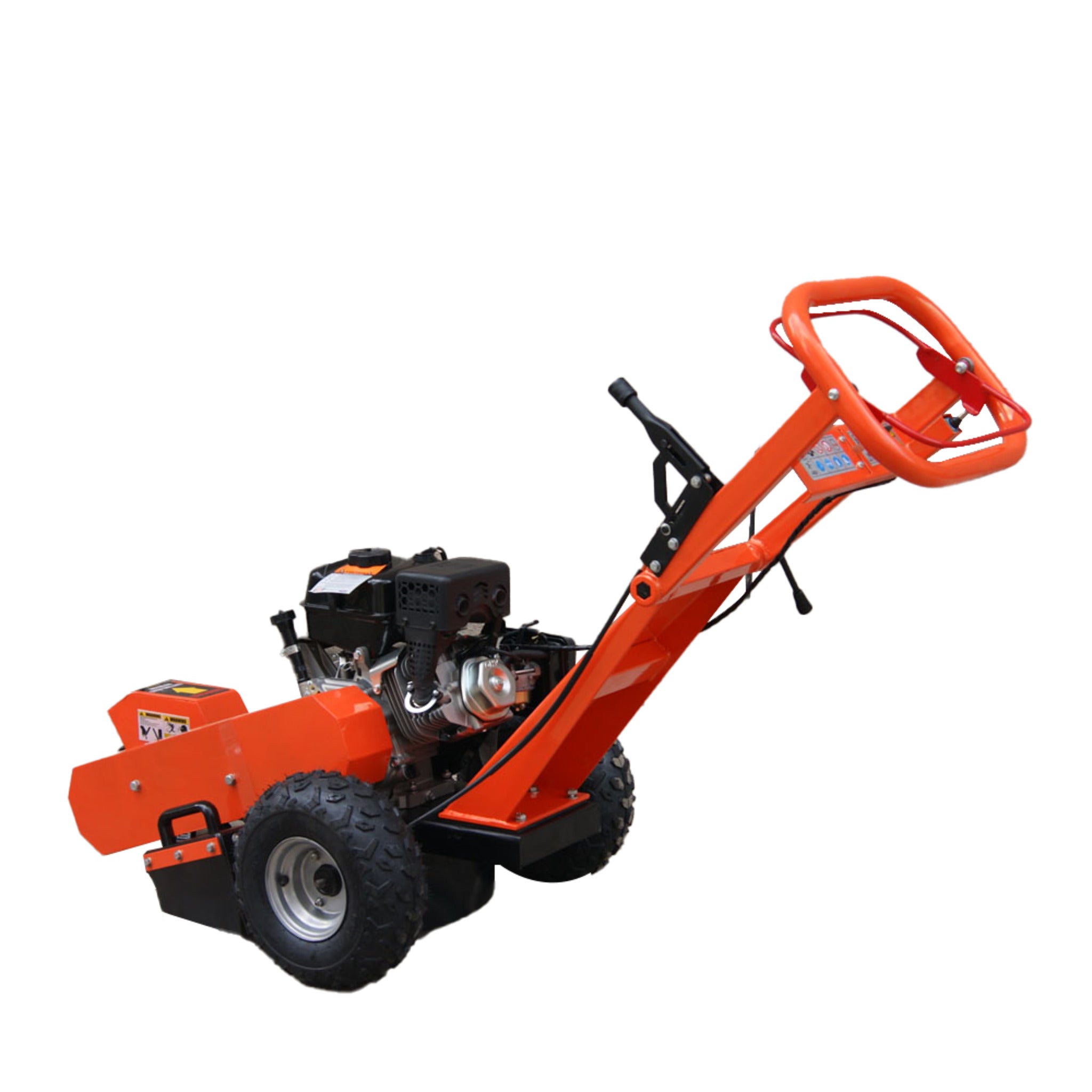 REX 15 HP Stump Grinder with 12-Inch Cutting Wheel - Powerful 4-Stroke Engine, Ergonomic Handle, Lightweight Design for Precision Stump Removal