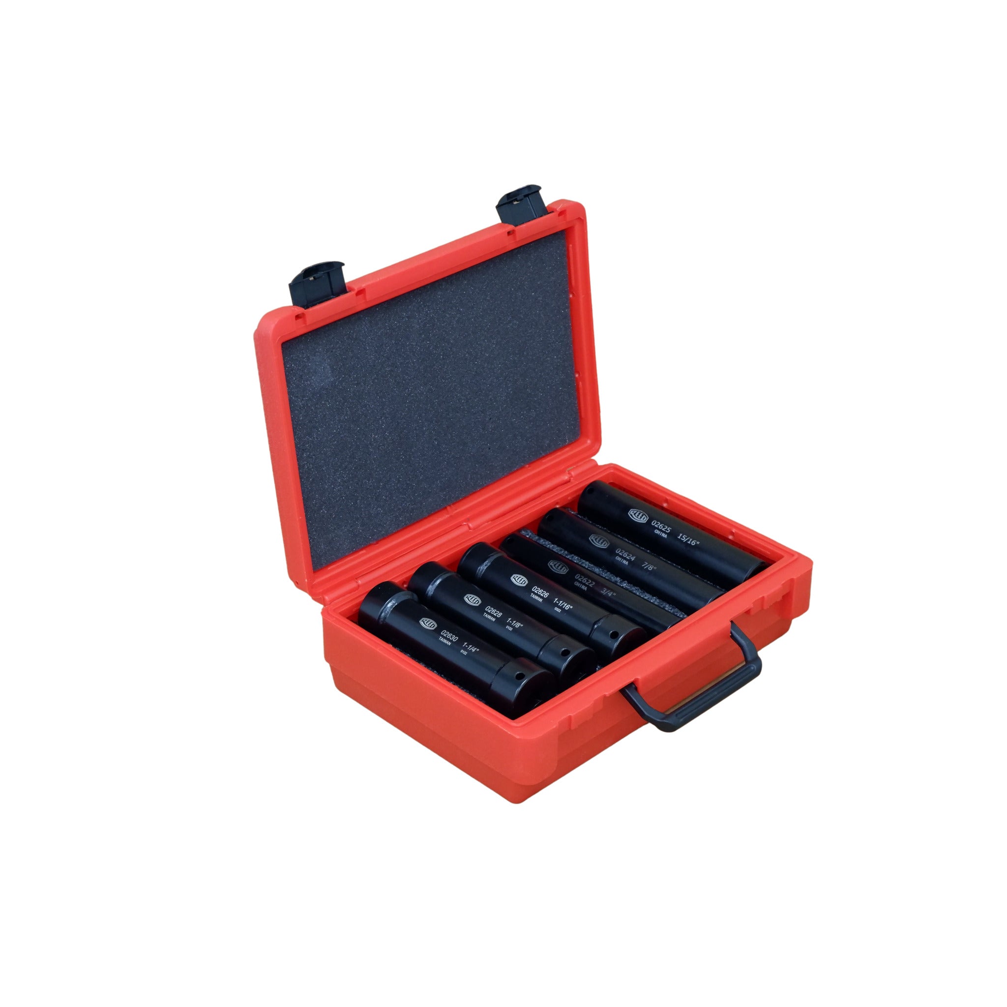 Reed EDKS6 Extended Impact Grade Socket Set | 6" Length, 1/2" Square Drive, Corrosion-Resistant Chromate, For Deep Well Bolts & Tough Jobs | 6-Piece Set