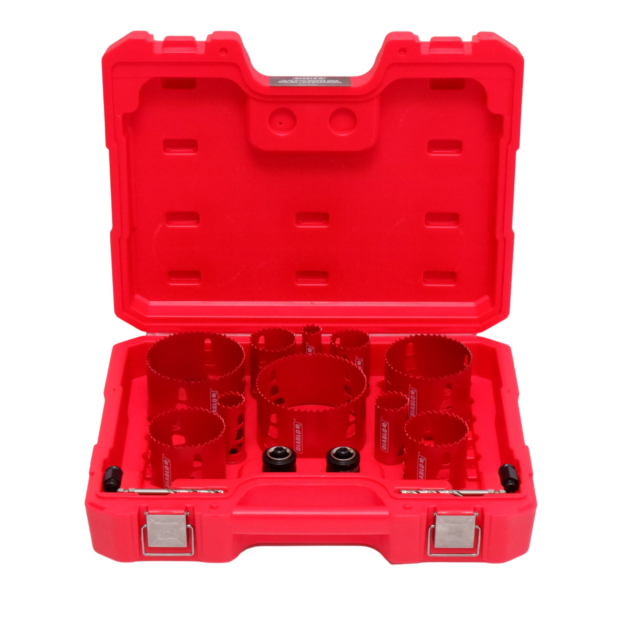 Diablo DHS16SEL 16-Piece Electrician's Bi-Metal Hole Saw Set with SnapLock PLUS Mandrels, Pilot Bits, Adaptors for Efficient Drilling and Precision
