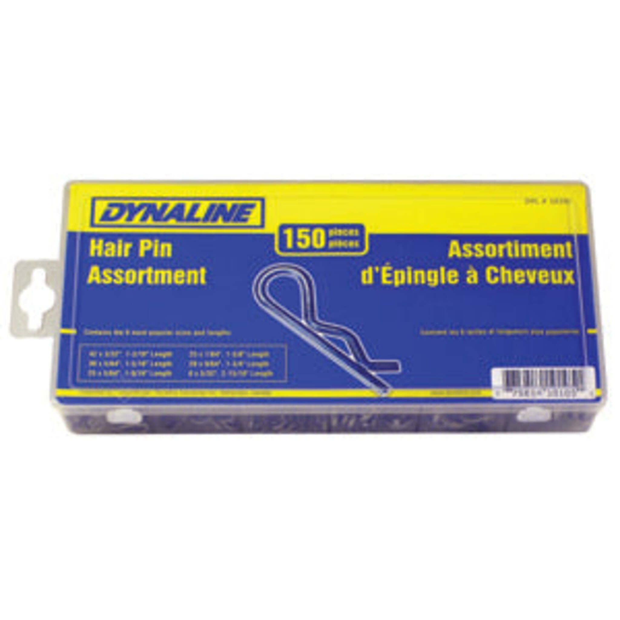 Dynaline Hair Pin Assortment - 150 Piece Maintenance Supplies - Cleanflow