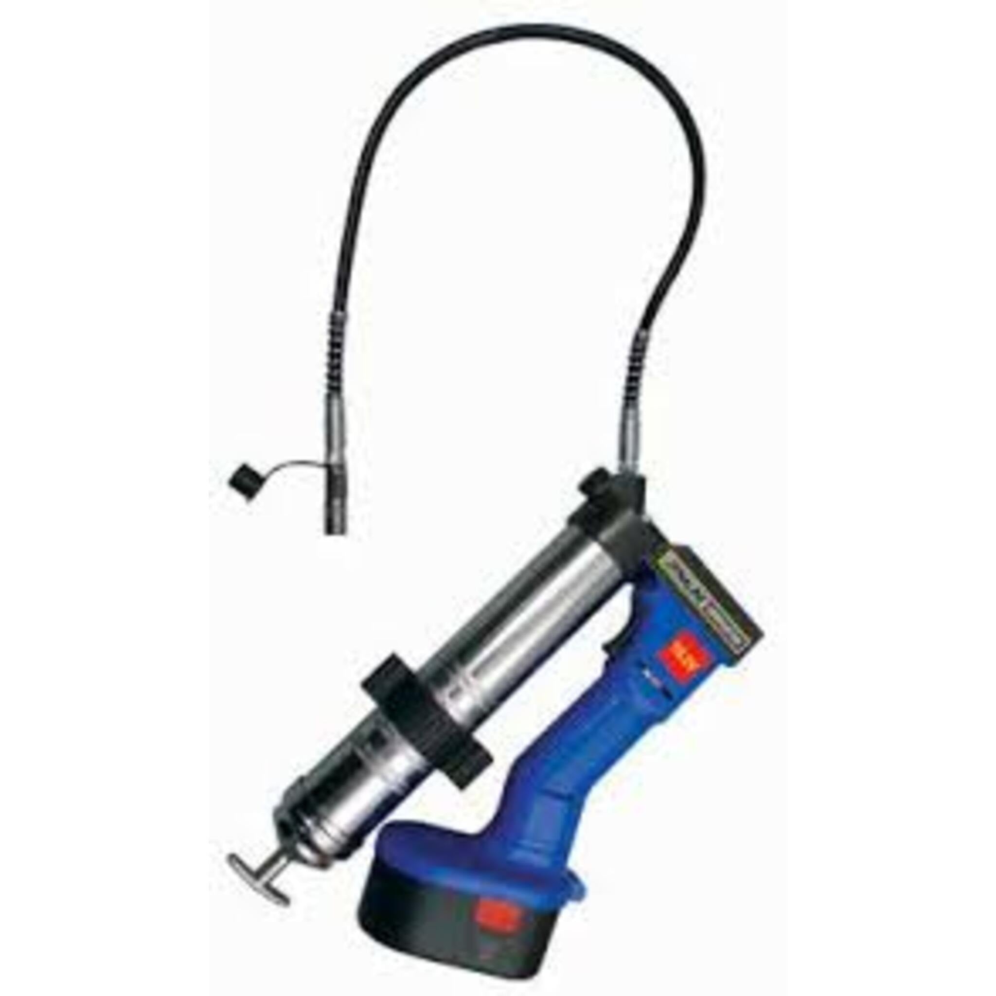 Dynaline 24V Rechargeable Grease Gun Kit: High-Pressure Precision Lubrication with Dual Li-Ion Batteries, LCD Display, Quick Charge, and 42" Hose