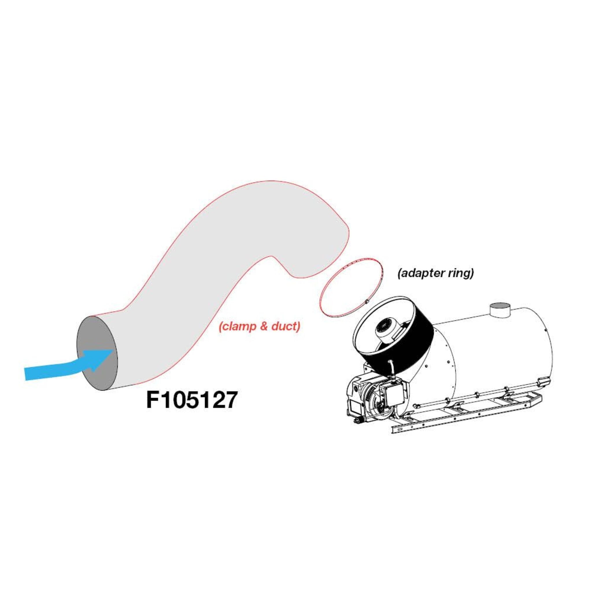 Heatstar F105127 Air Recycle System for HSP500ID-A & HSP400ID-G