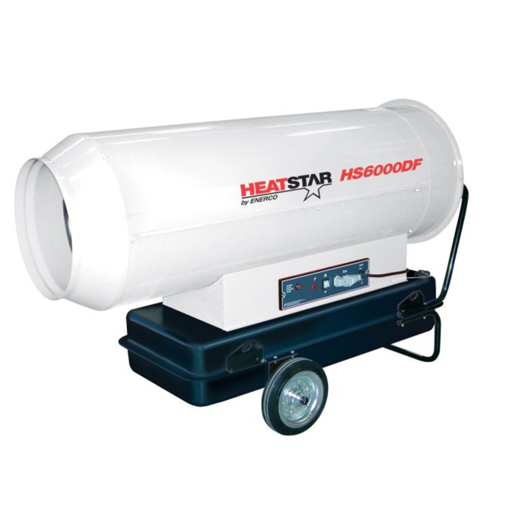 Heatstar HS6000DF Forced Air Direct Fired Industrial Heater - 610,000 BTU, Heats Large Areas, 2800 CFM, 35-Gallon Tank, Thermostat Included, Safe