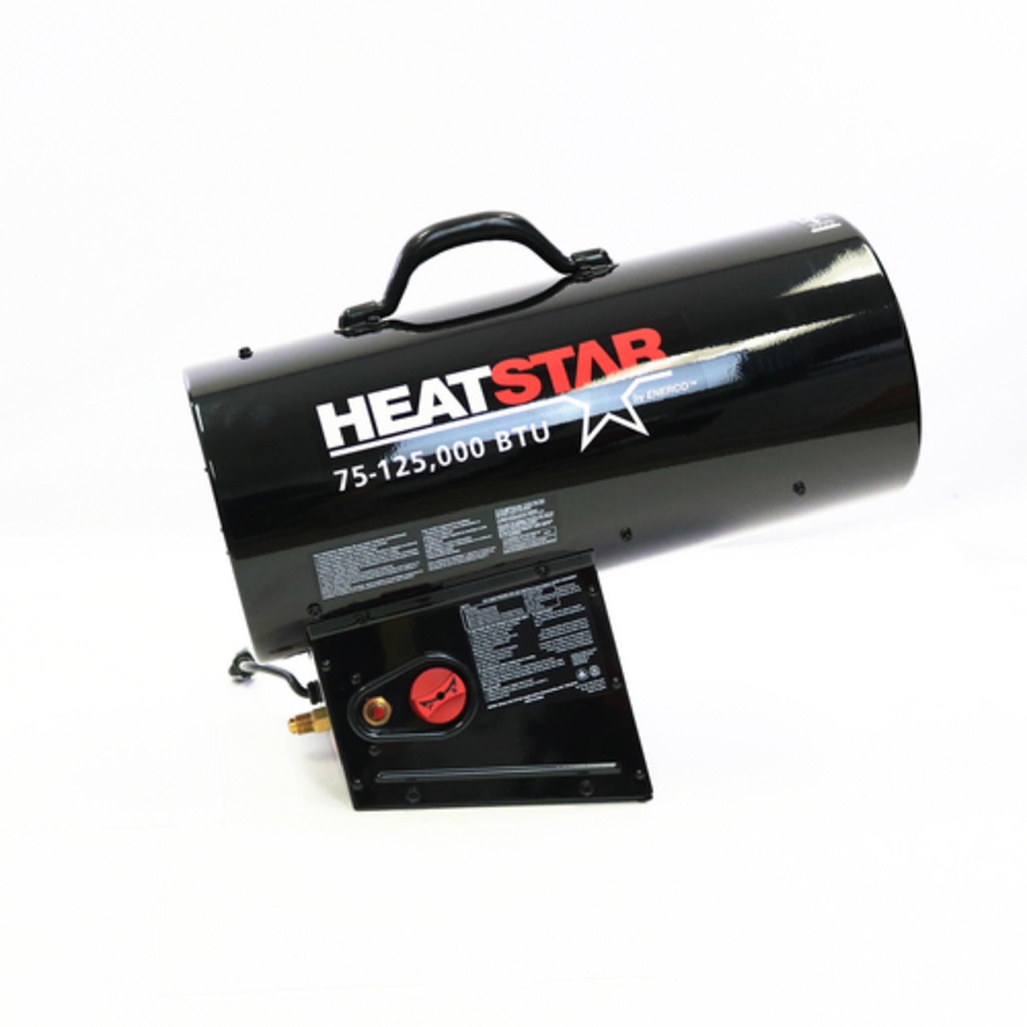 Heatstar HS125FAV Forced Air Propane Industrial Heater - 75,000 to 125,000 BTU, Heats 3,000 Sq Ft, Adjustable Output, Durable Steel, Safety Features