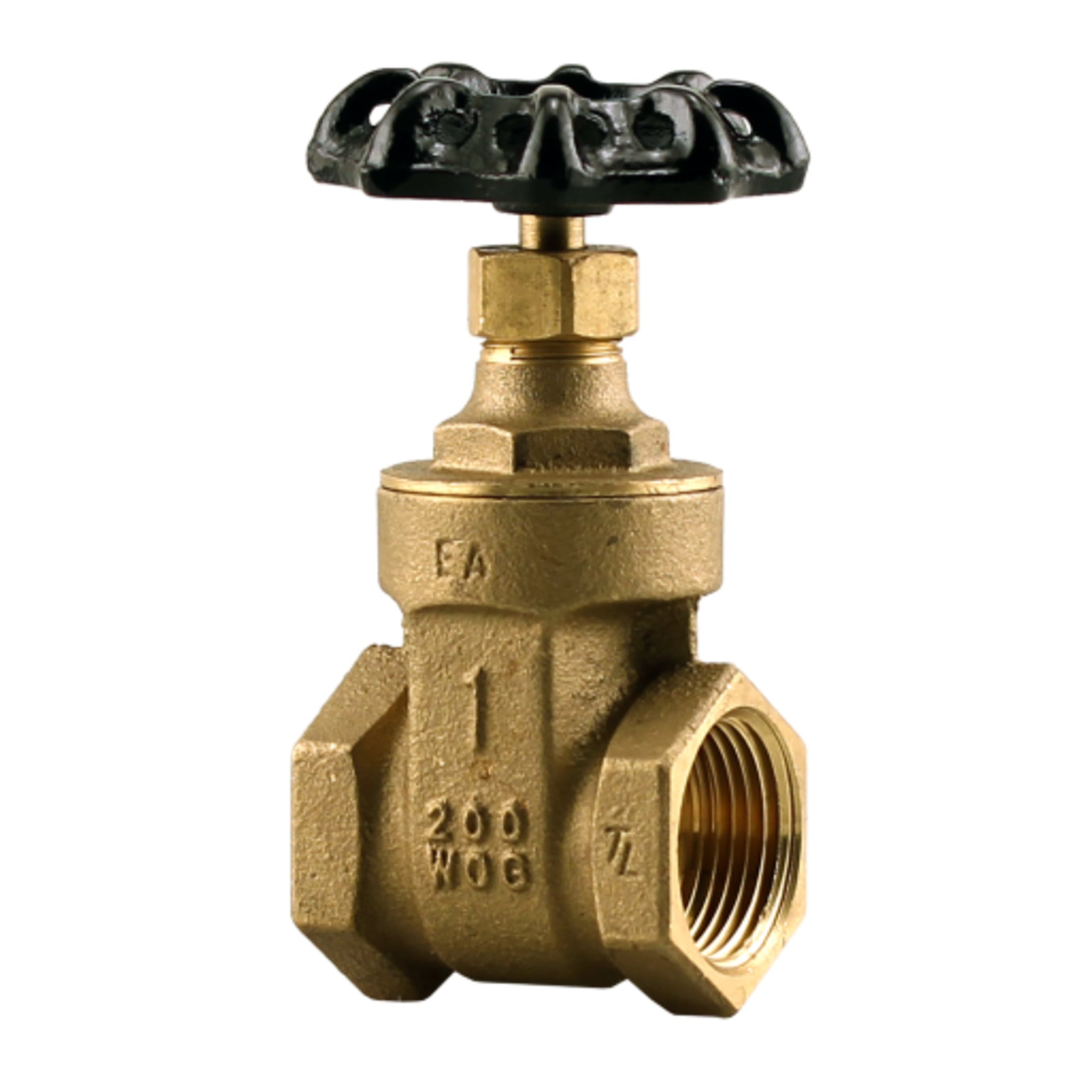 Lead-Free Brass Gate Valve – NSF/ANSI 61 Rated, 200 PSI Rated, Durable, Non-Rising Stem for Water, Oil, & Gas Control in Residential/Industrial Areas