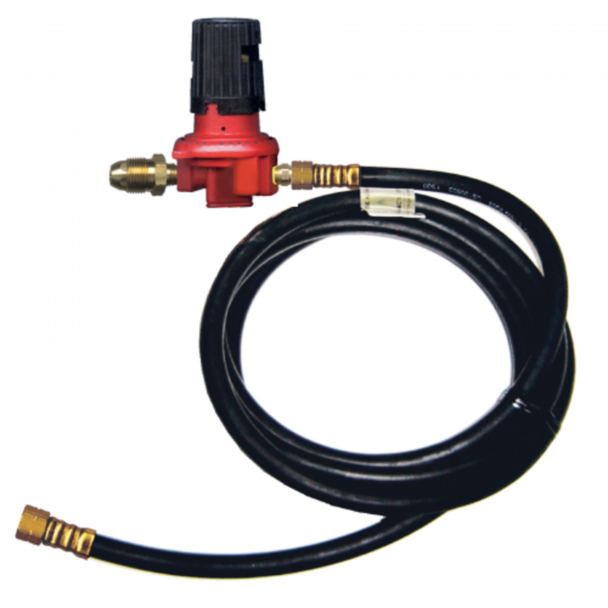 Durable Propane Torch Hose & Regulator Assembly - 1/4" ID, Hard Nose POL Connection, Fully Assembled, CSA Certified, 350 PSI WP, Enhanced Performance