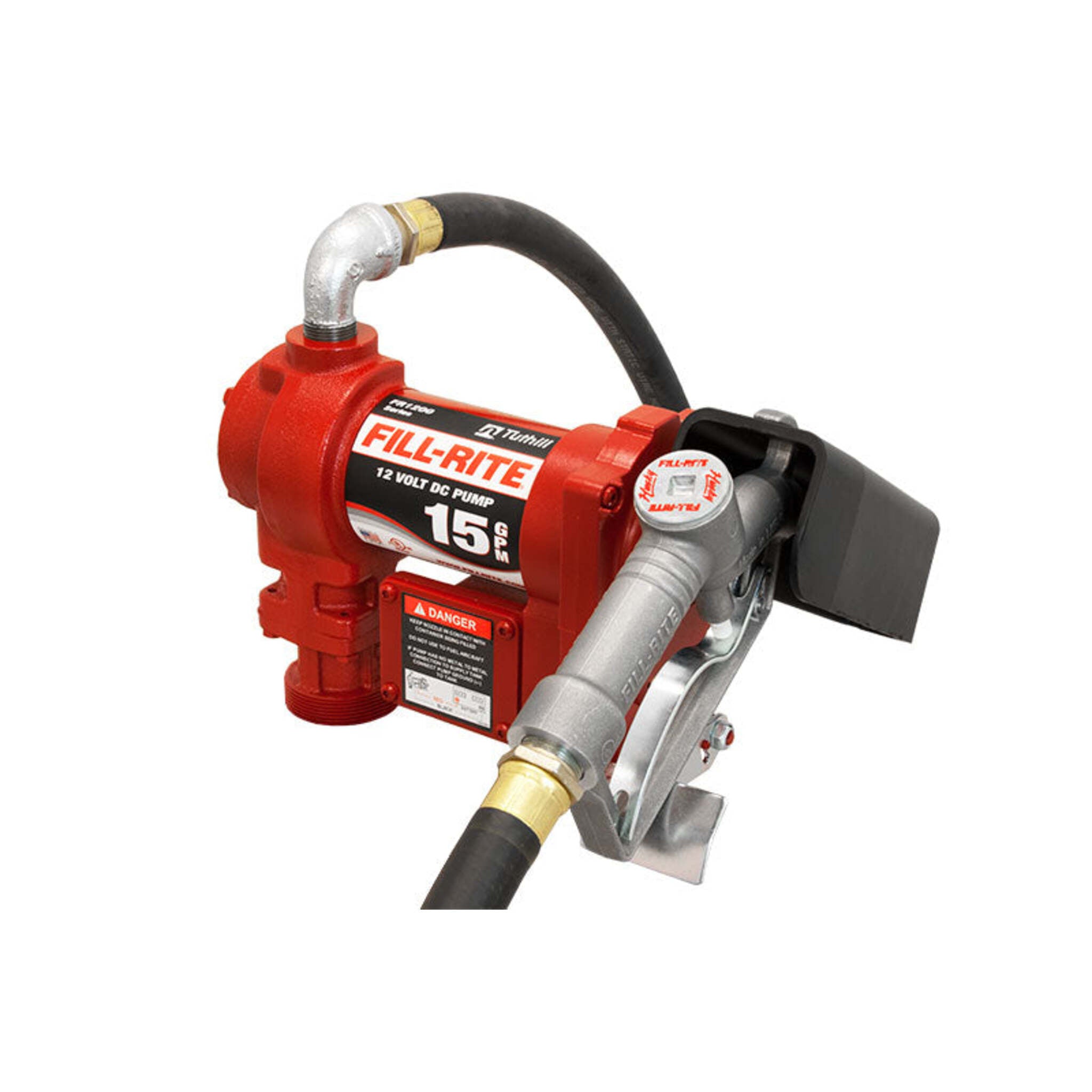 Fill-Rite 12 Volt DC Pump with Hose and Manual Nozzle - 15 GPM Automotive Tools - Cleanflow