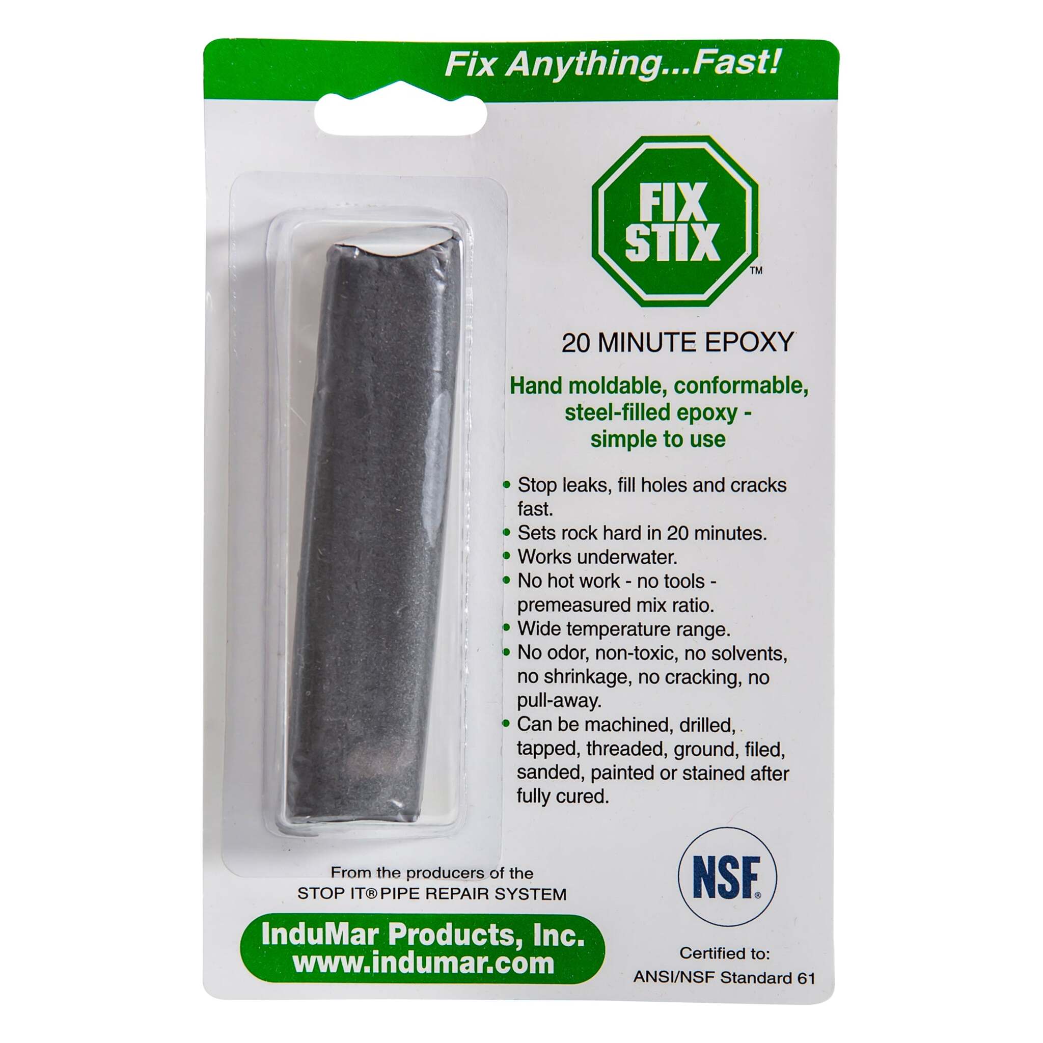 FIX STIX Pipe Repair Epoxy Waterworks Products - Cleanflow