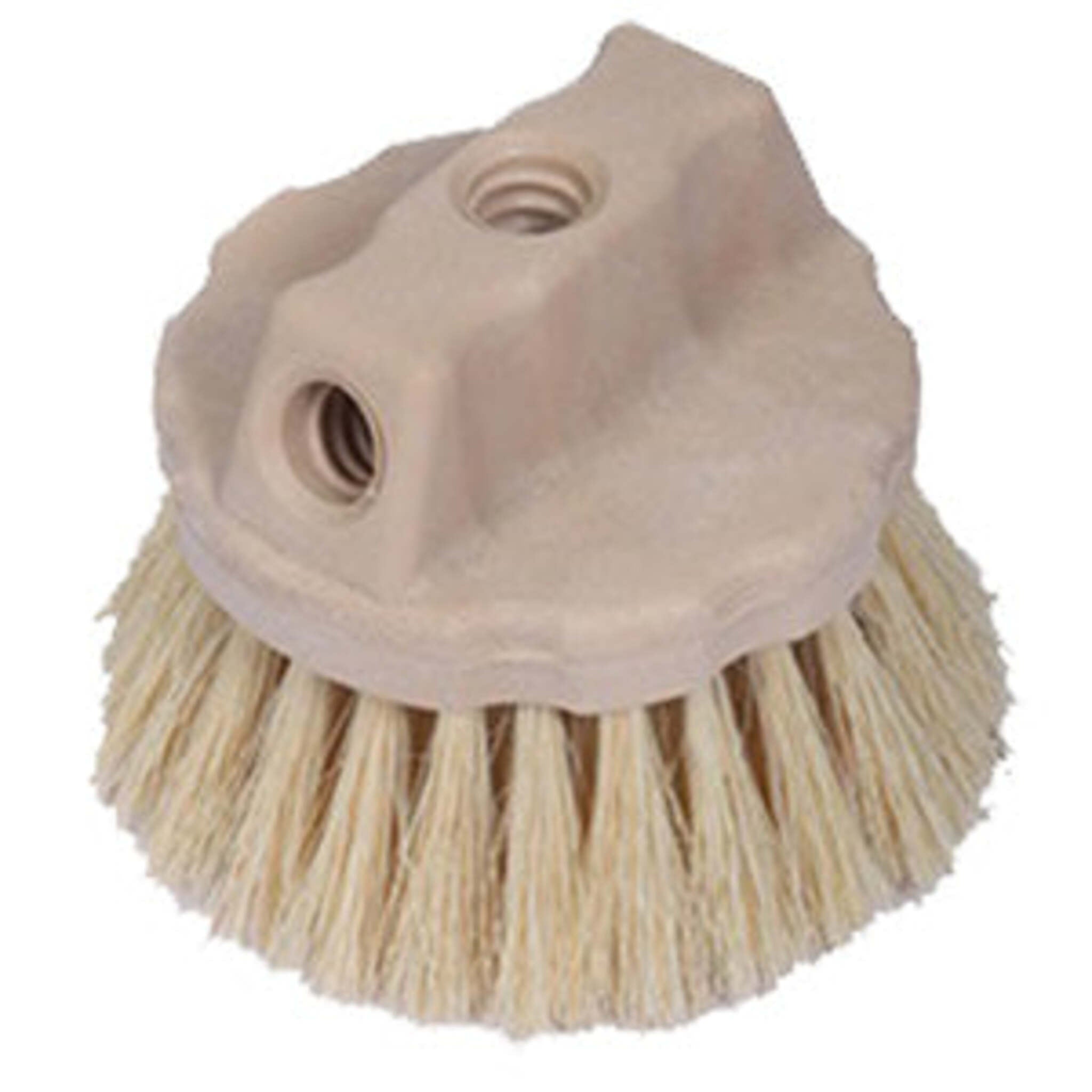 Round Tampico Bristle Flow-Thru 4-1/2" Wash Brush Janitorial Supplies - Cleanflow