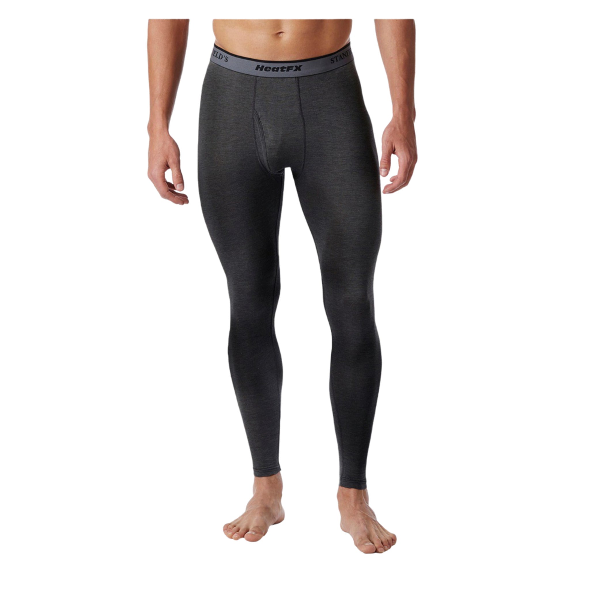 Stanfield's FX38 HeatFX Microfibre Long Johns | Charcoal | Sizes S - XL Work Wear - Cleanflow