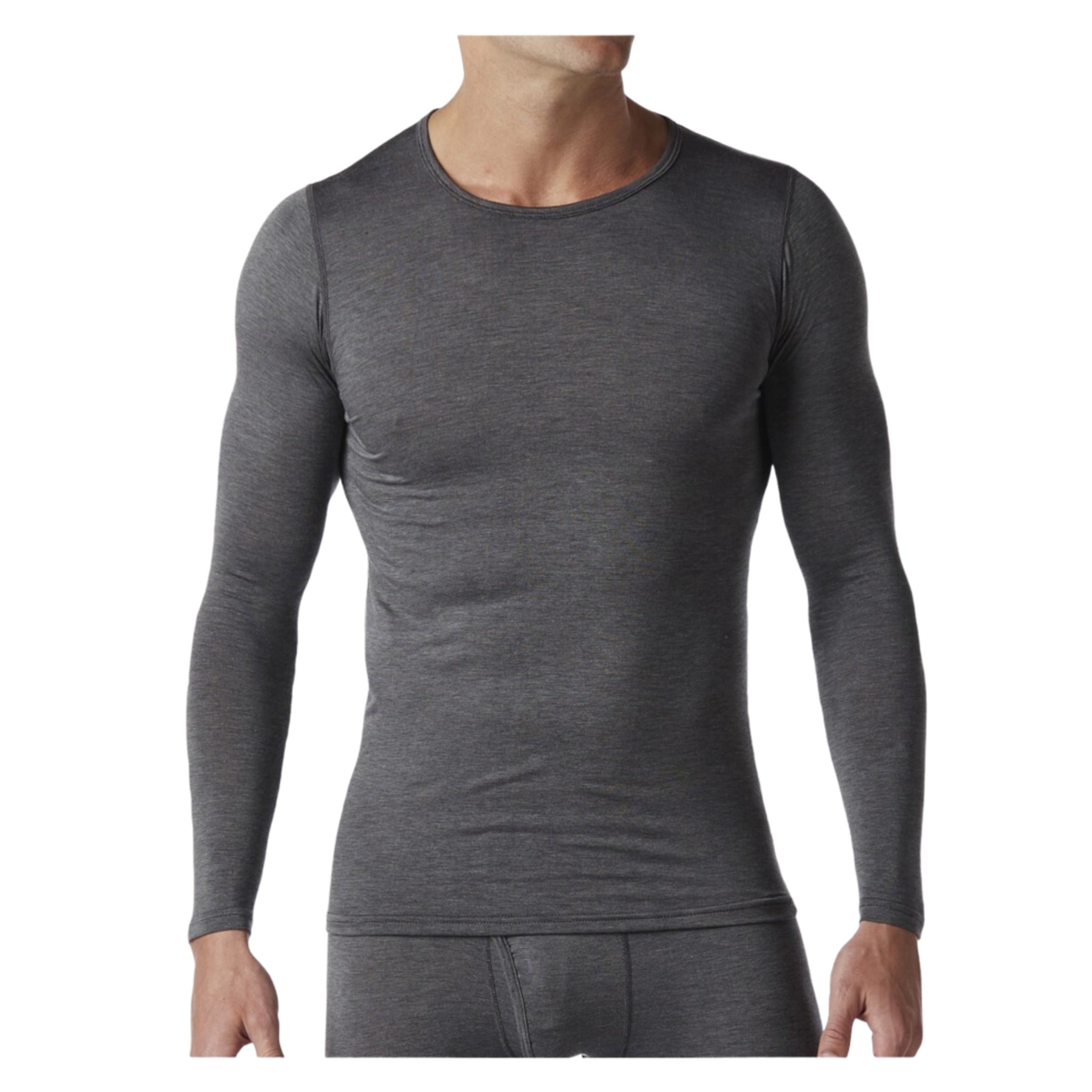 Stanfield's FX39 HeatFX Microfibre Long Sleeve Shirt | Charcoal | Sizes S - XL Work Wear - Cleanflow