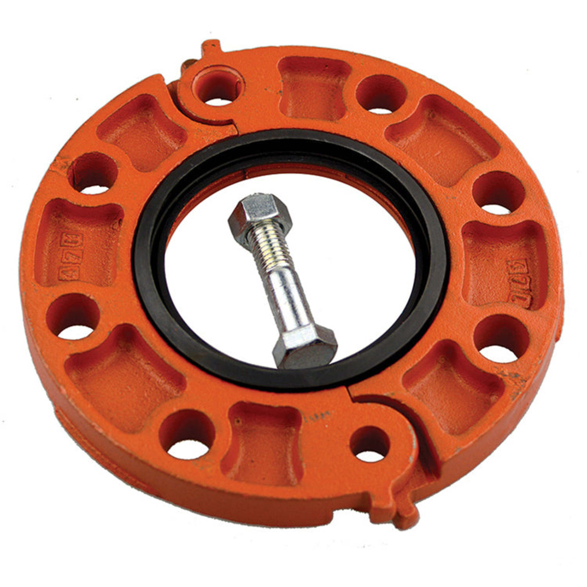 Shurjoint Style 741 ANSI Flange Adapter for Grooved Pipe with EPDM Gasket - Painted Finish, High Pressure Rating, Sizes 2" to 6" Available