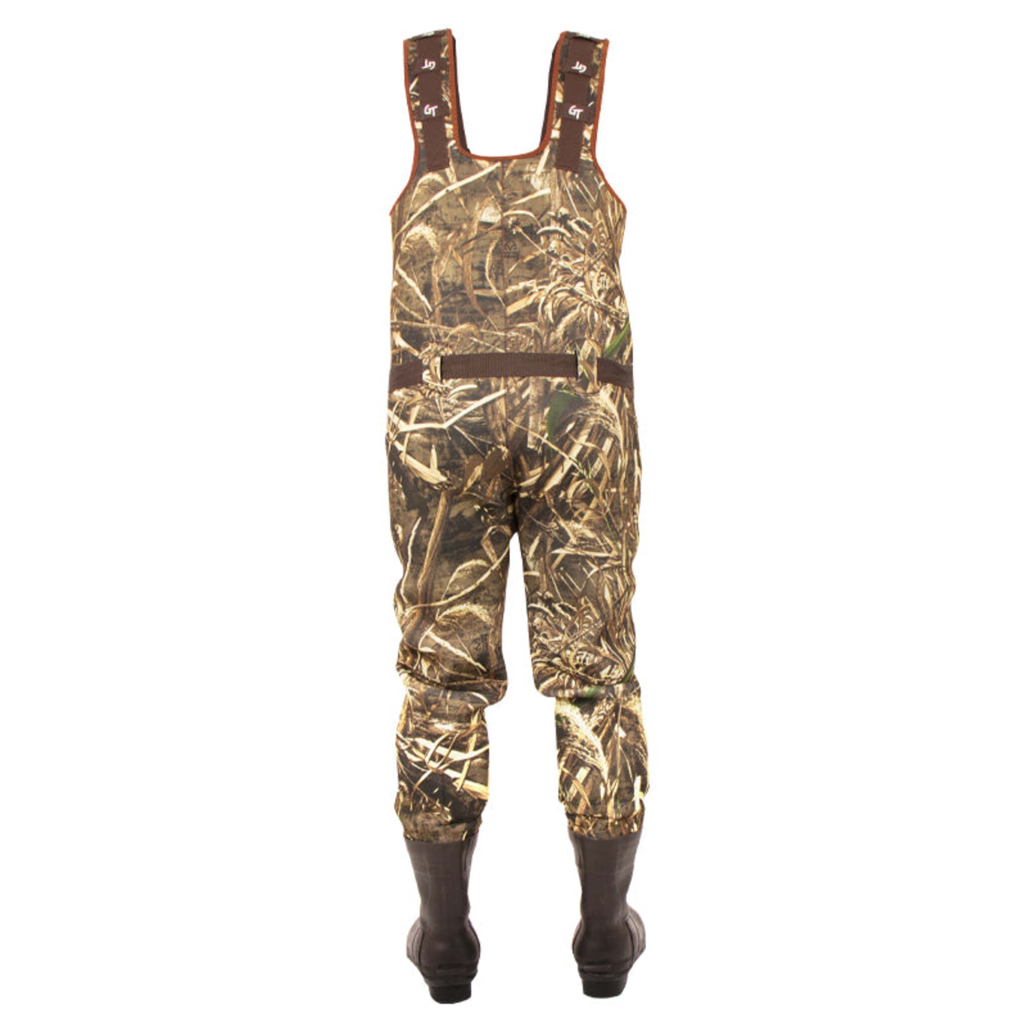 Green Trail Realtree MAX-5® Camo Chest Waders with 1600g Thinsulate, 4mm Neoprene, Spandura Reinforced, Detachable Belt, Cleated Sole | Sizes 6-13