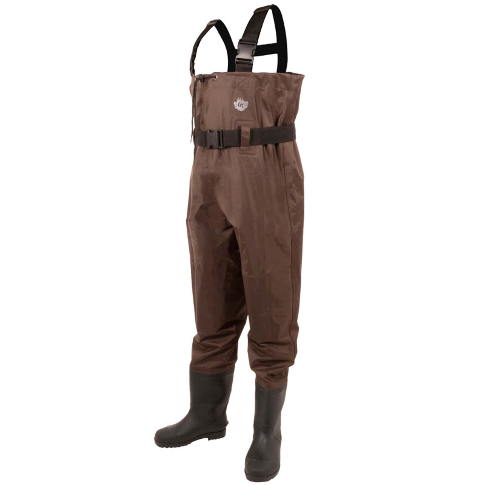 Green Trail Men's PVC/420 Denier Nylon Chest Waders with Insulated Boo