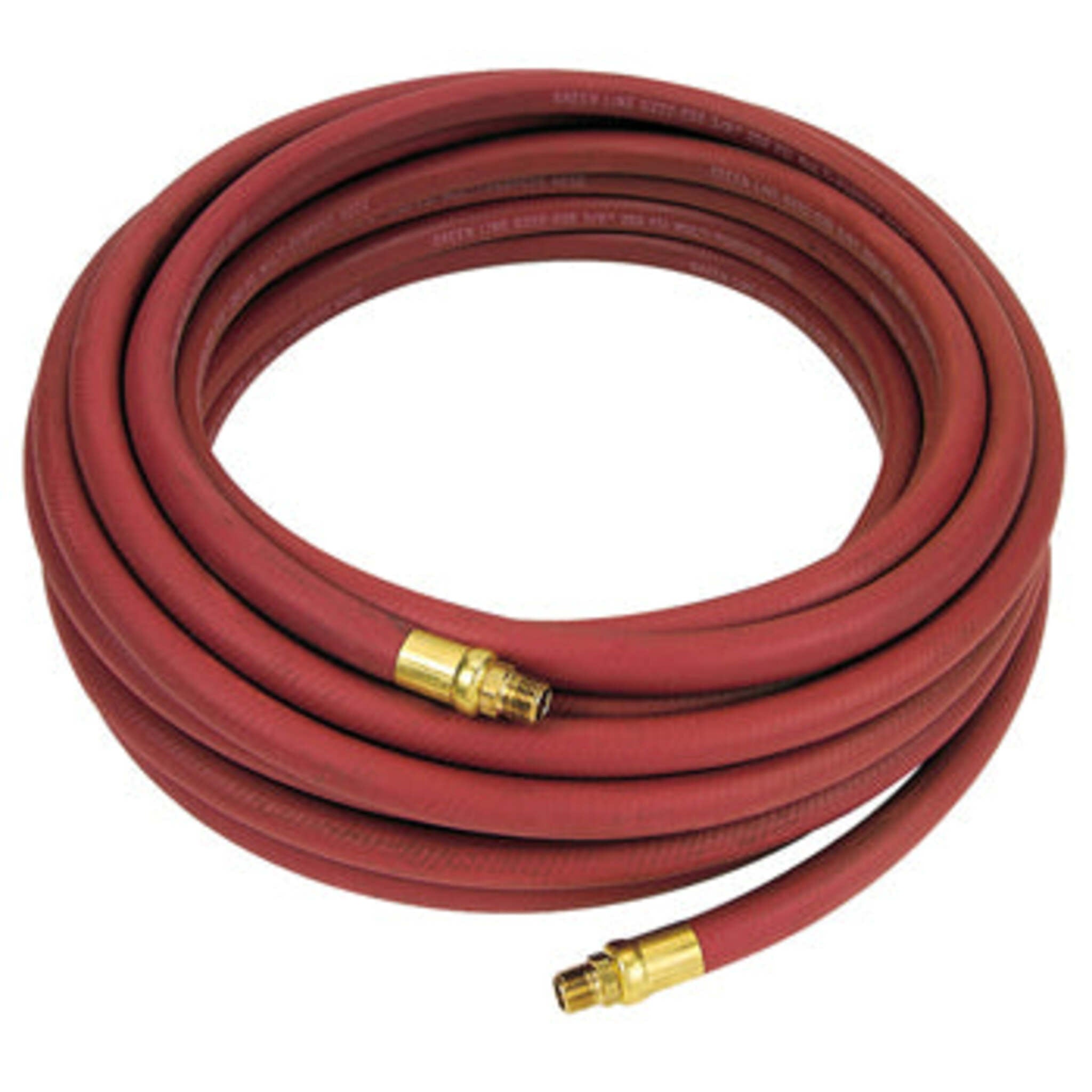 3/8" Red Rubber Air Hose Assemblies | 3/8" MPT Fittings Facility Equipment - Cleanflow