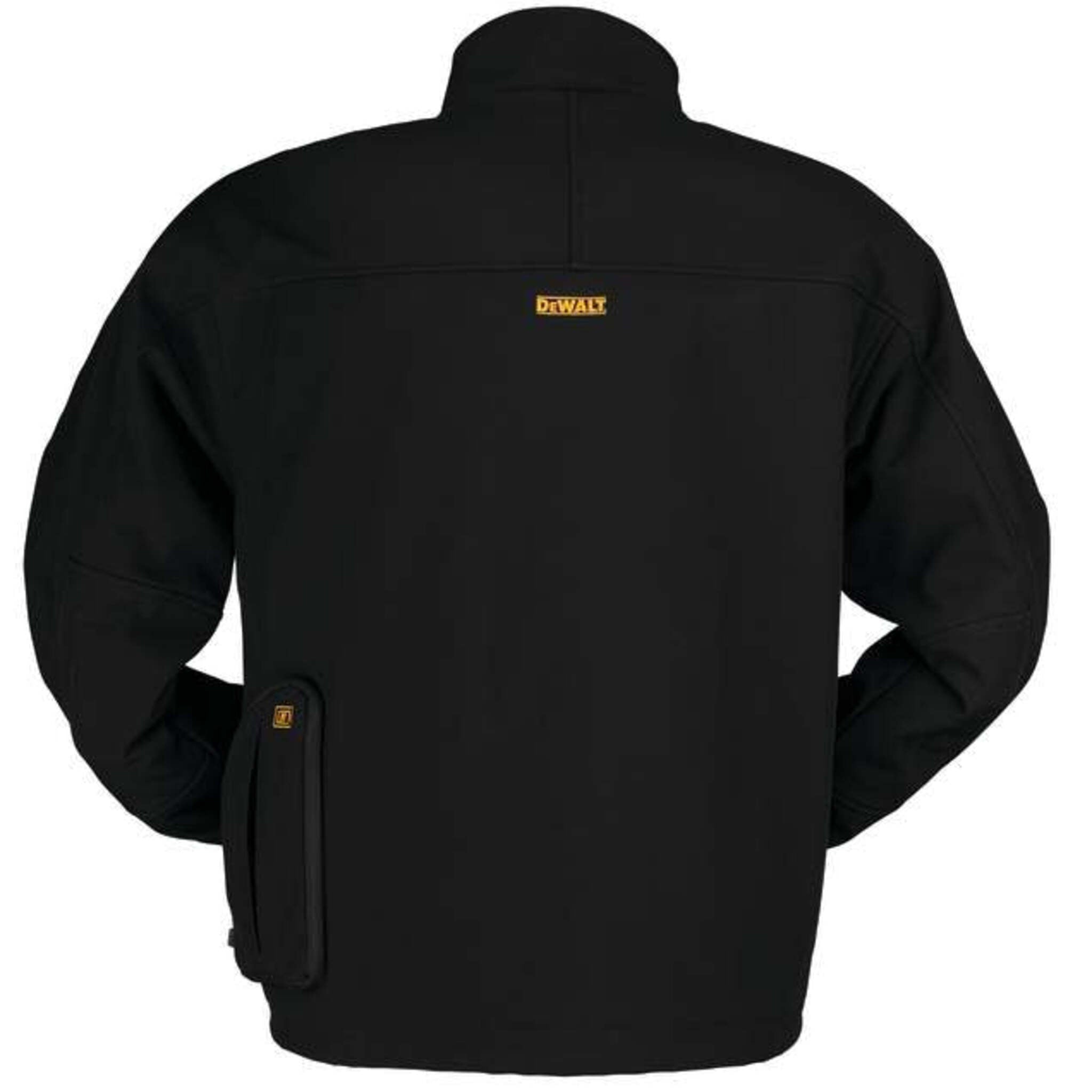 DEWALT® Men's Heated Fleece Lined Soft Shell Jacket with Battery – 5 Heating Zones, Water & Wind Resistant, Adjustable Fit, 5 Pockets | Sizes S-3XL