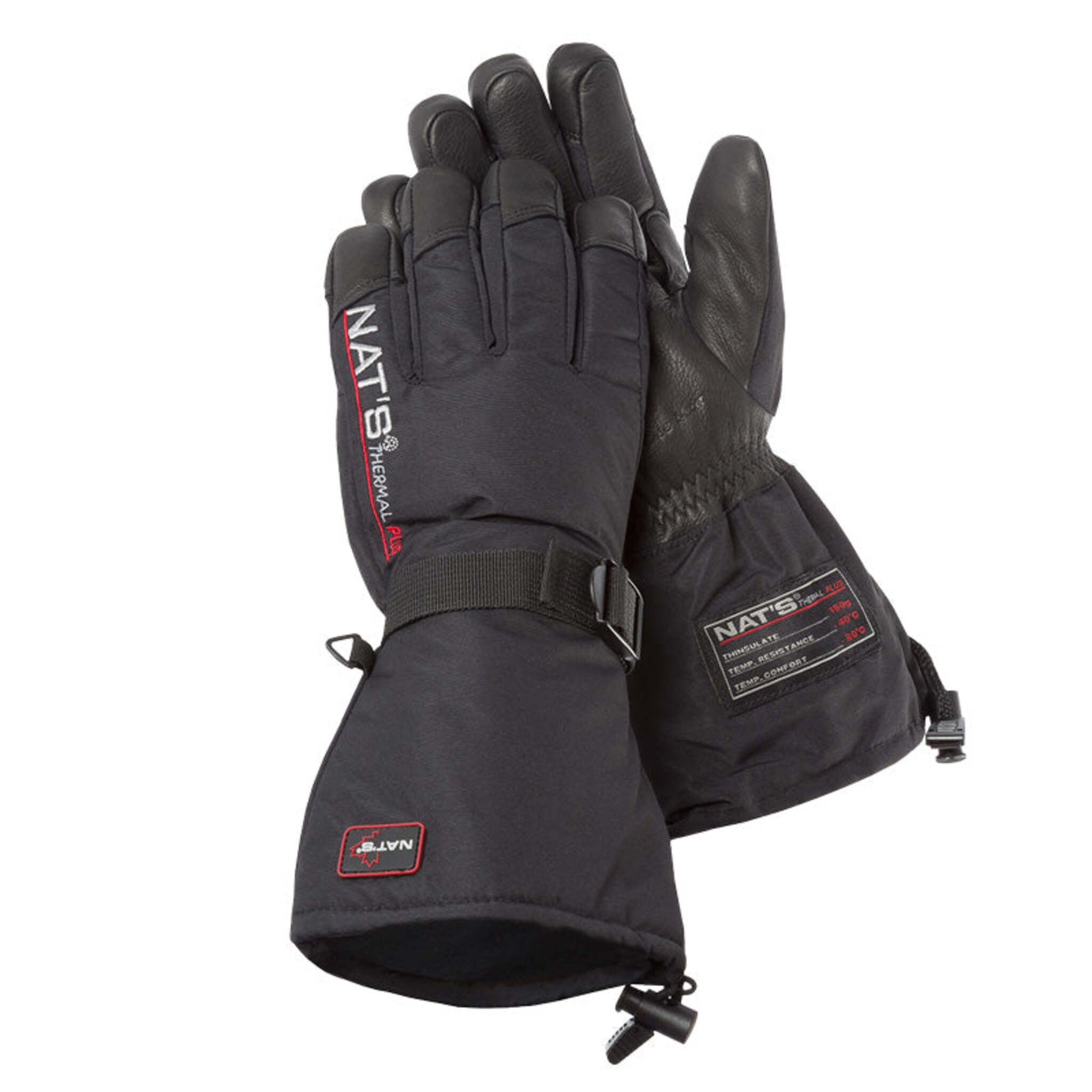 Nats M980 Deerskin Snowmobile Gloves, 35% Deerskin, 65% Polyester, 150g Thinsulate Insulation, Wrist and Arm Adjustment, -40°F Rated | Sizes M-2XL